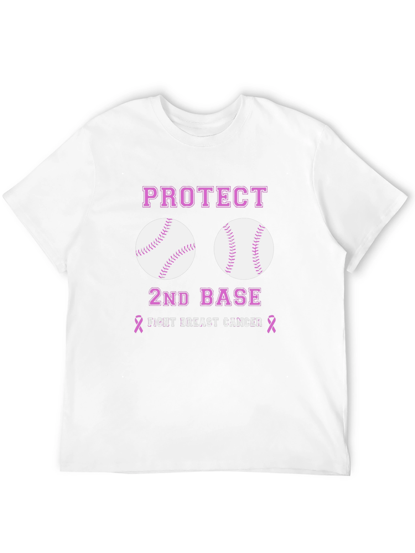 Protect 2nd Base Breast Cancer Awareness T-Shirt