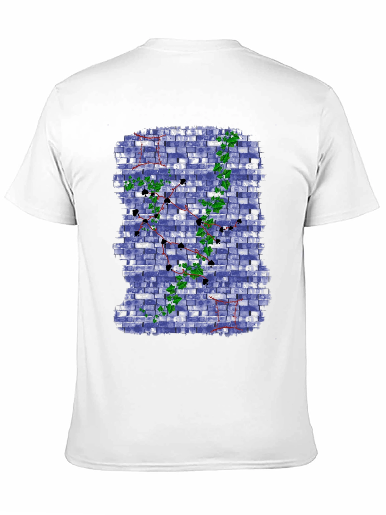 Unique Brick Wall Ivy Design Tee
