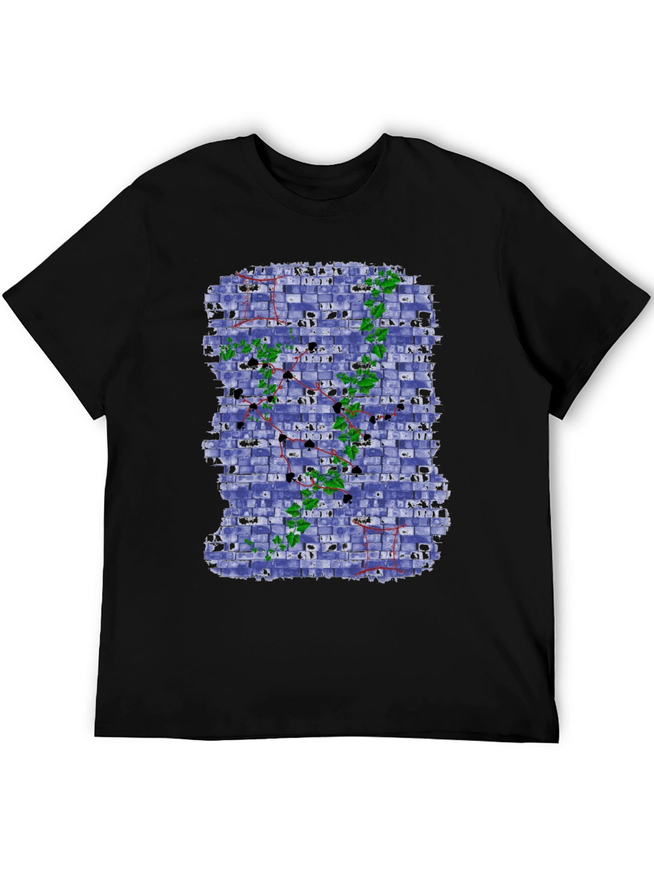 Unique Brick Wall Ivy Design Tee