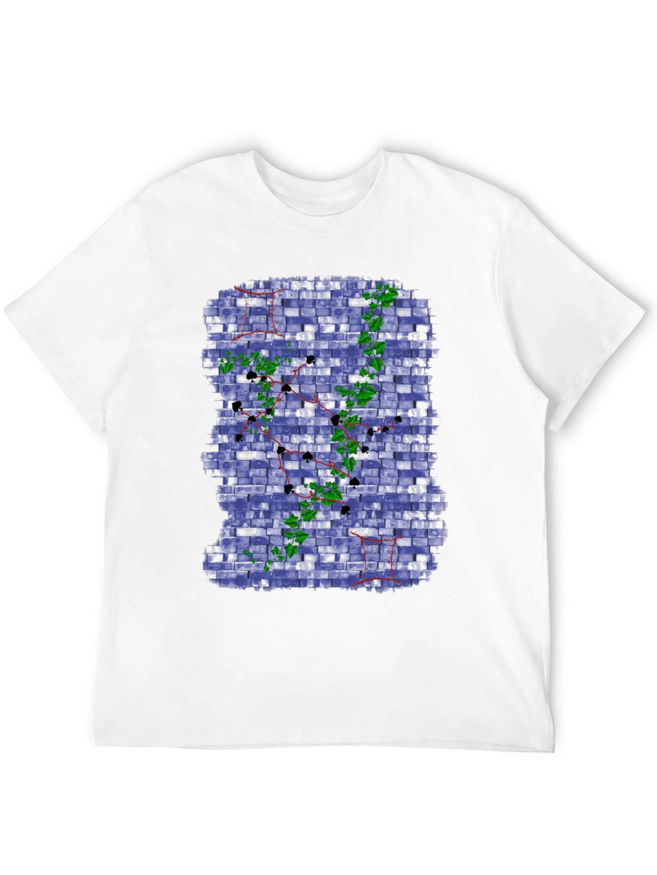 Unique Brick Wall Ivy Design Tee