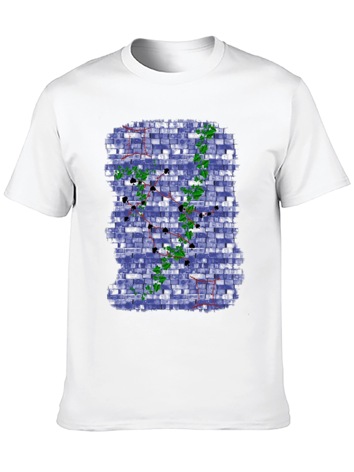 Unique Brick Wall Ivy Design Tee