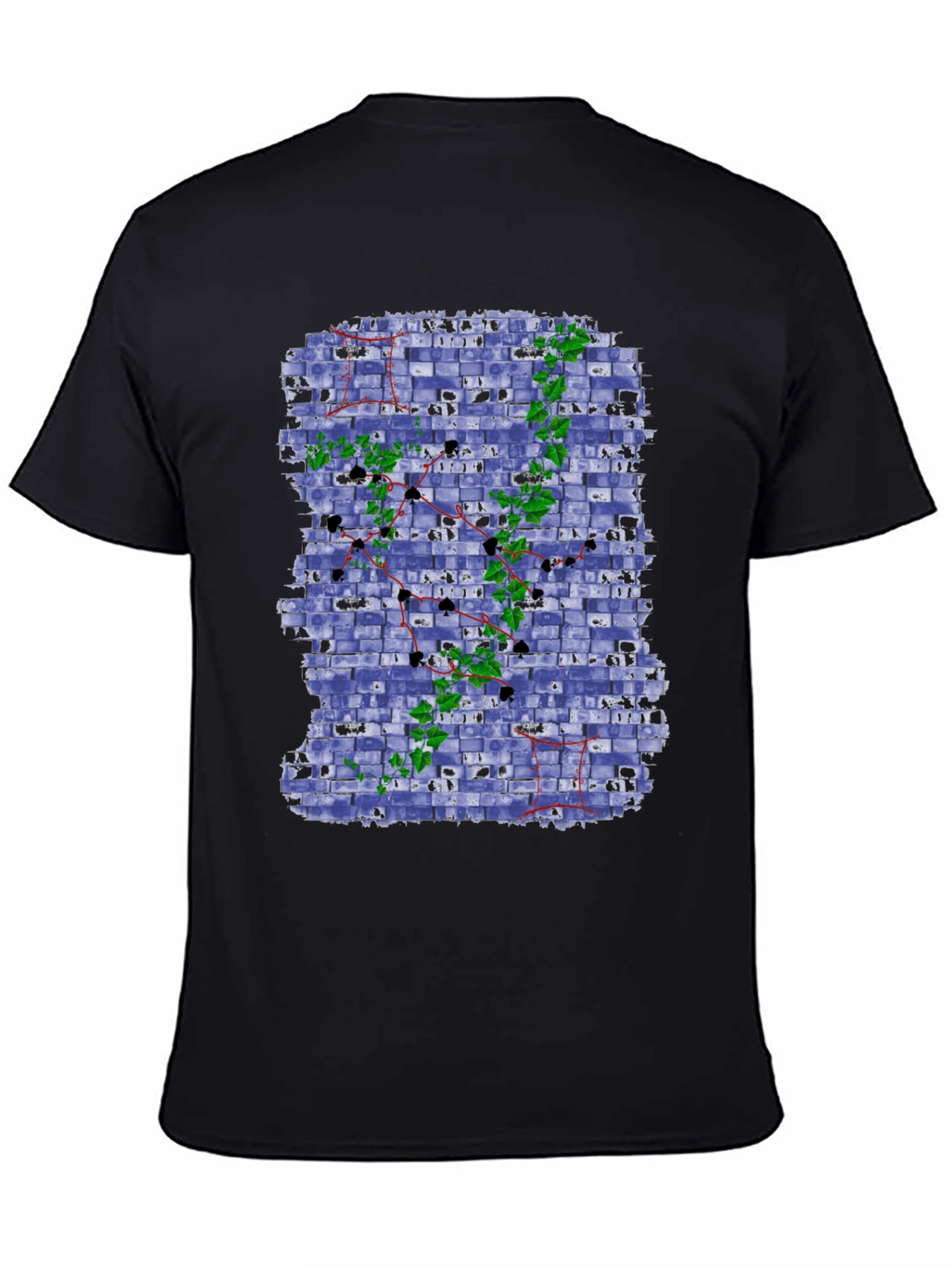 Unique Brick Wall Ivy Design Tee
