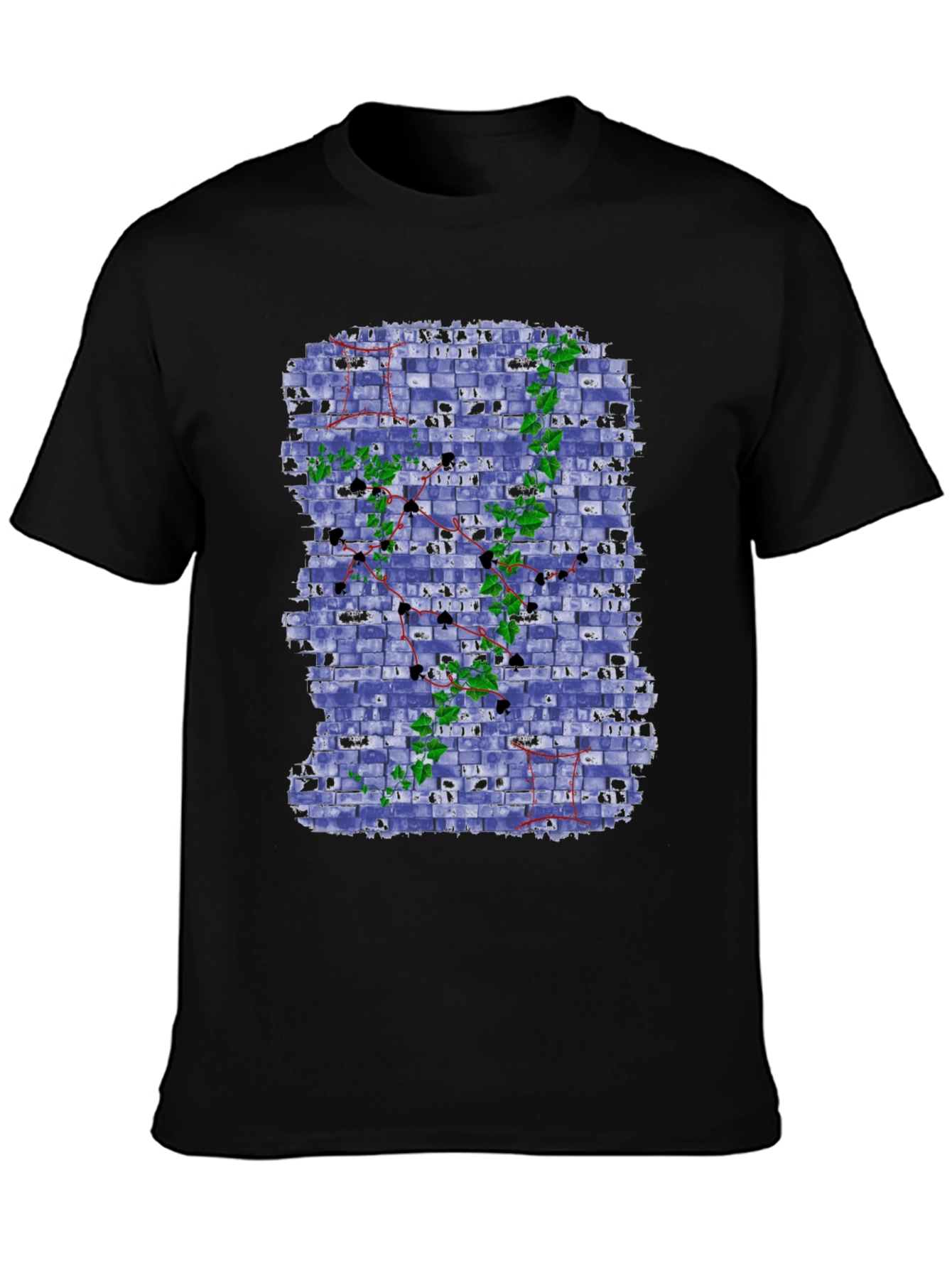 Unique Brick Wall Ivy Design Tee