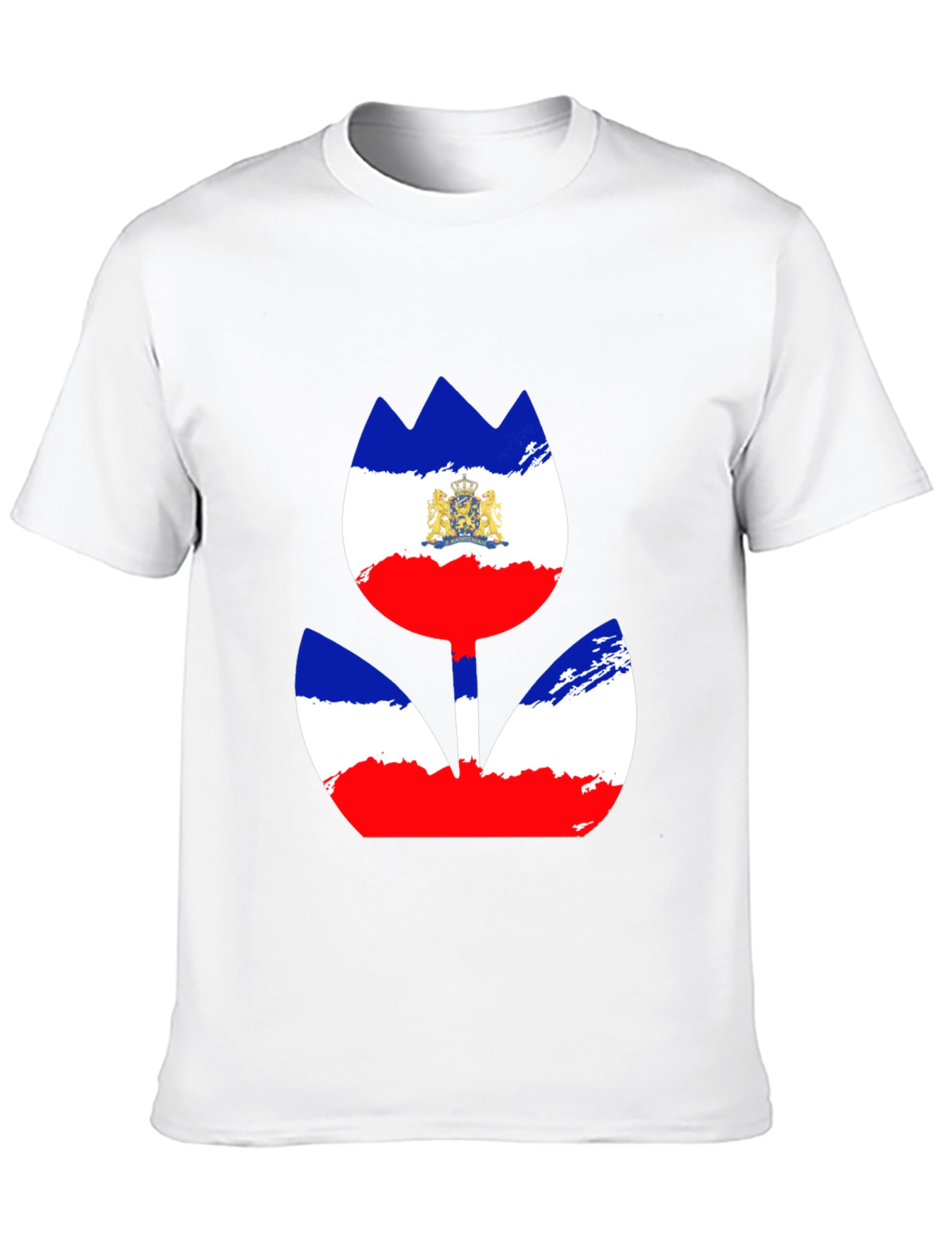 Unique Flower Flag Graphic Tee - Stylish Black Shirt