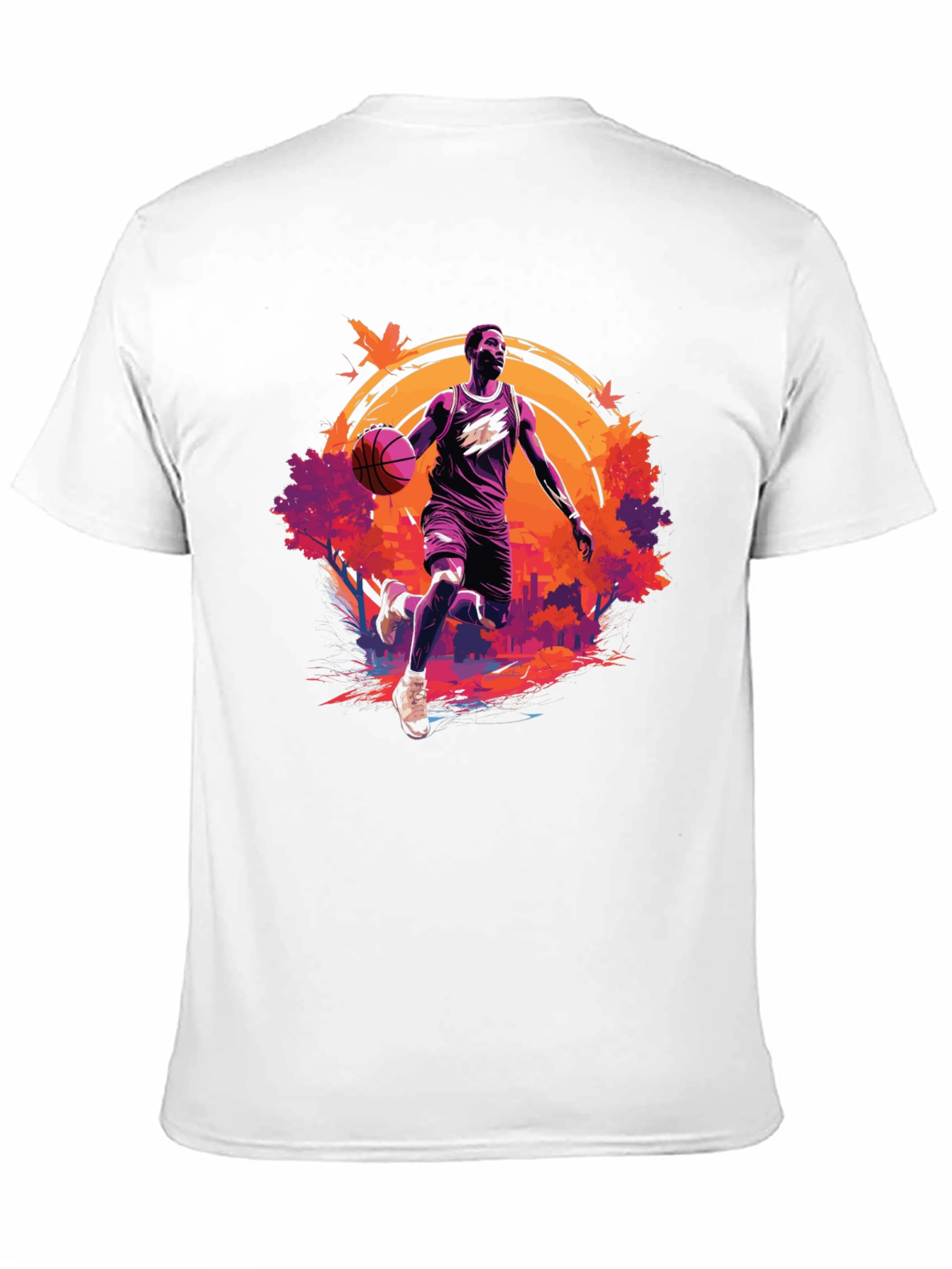 Basketball Player Graphic Black T-Shirt