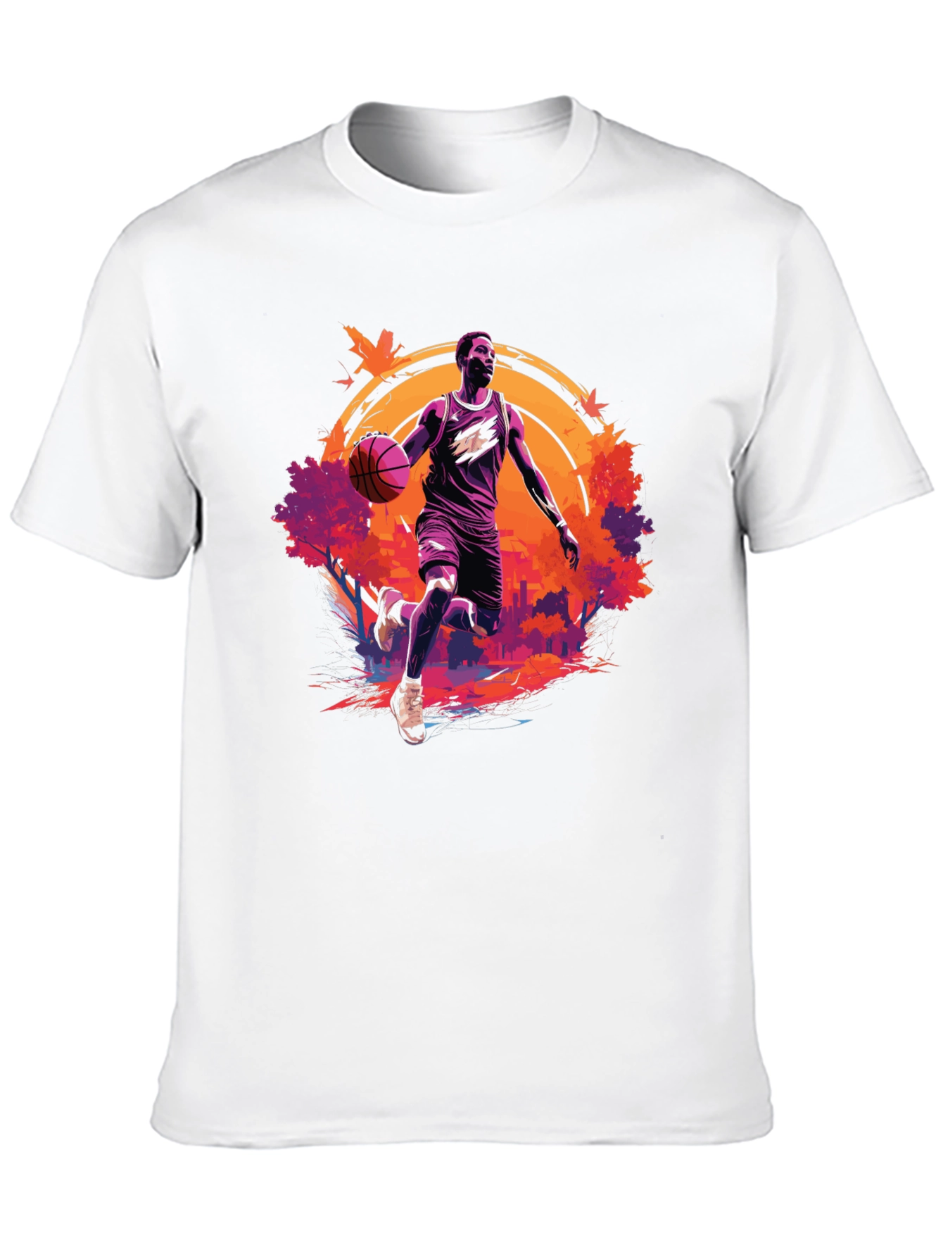 Basketball Player Graphic Black T-Shirt