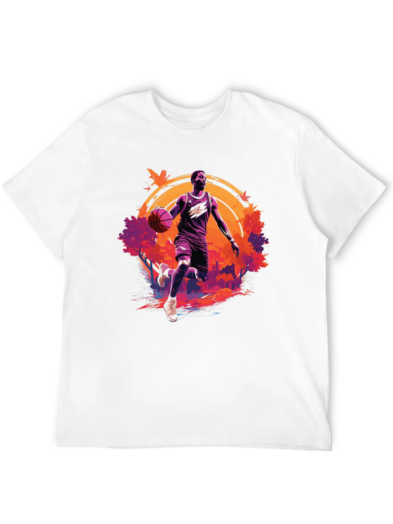 Basketball Player Graphic Black T-Shirt