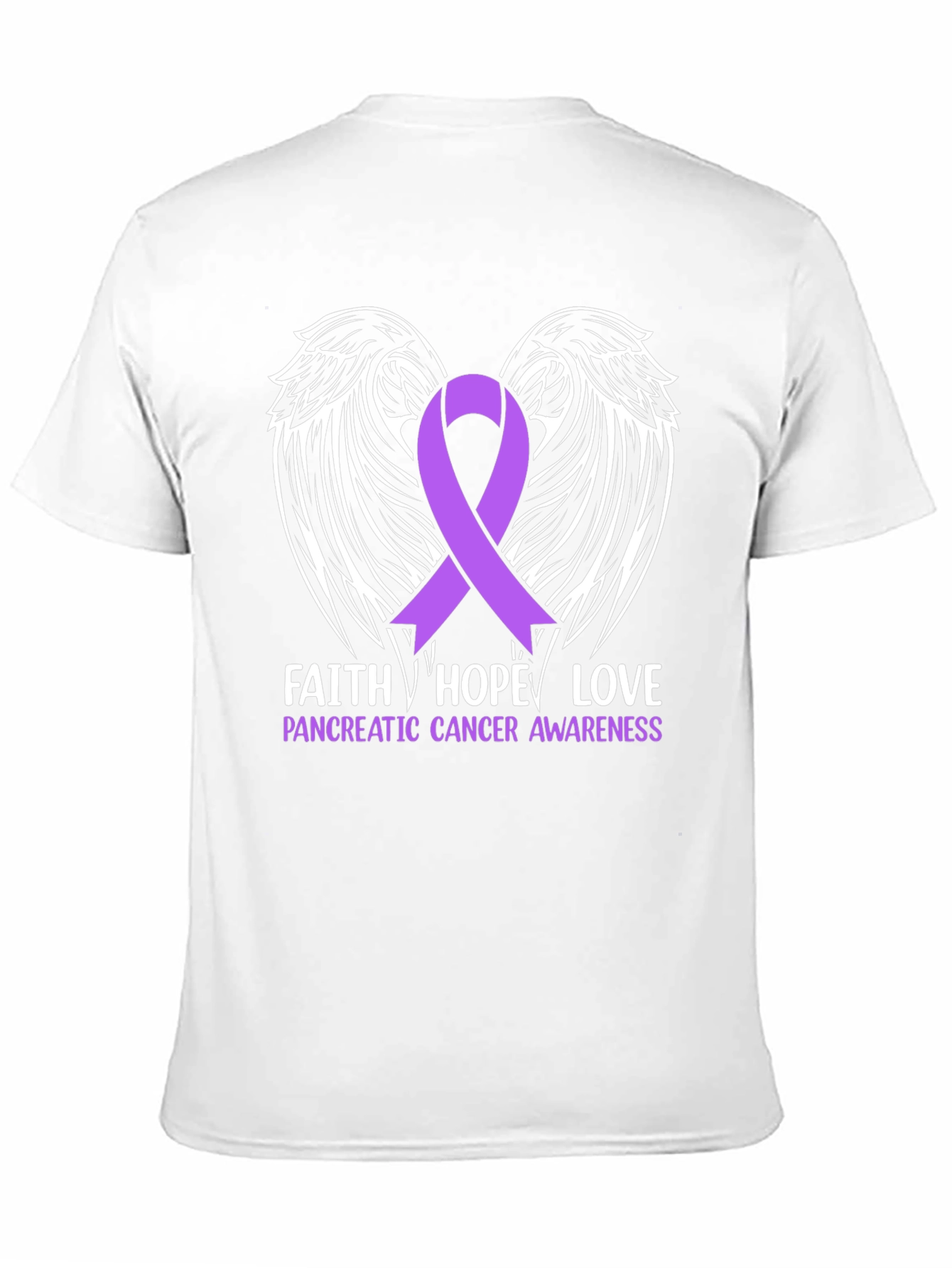 Faith Hope Love Pancreatic Cancer Awareness T-Shirt