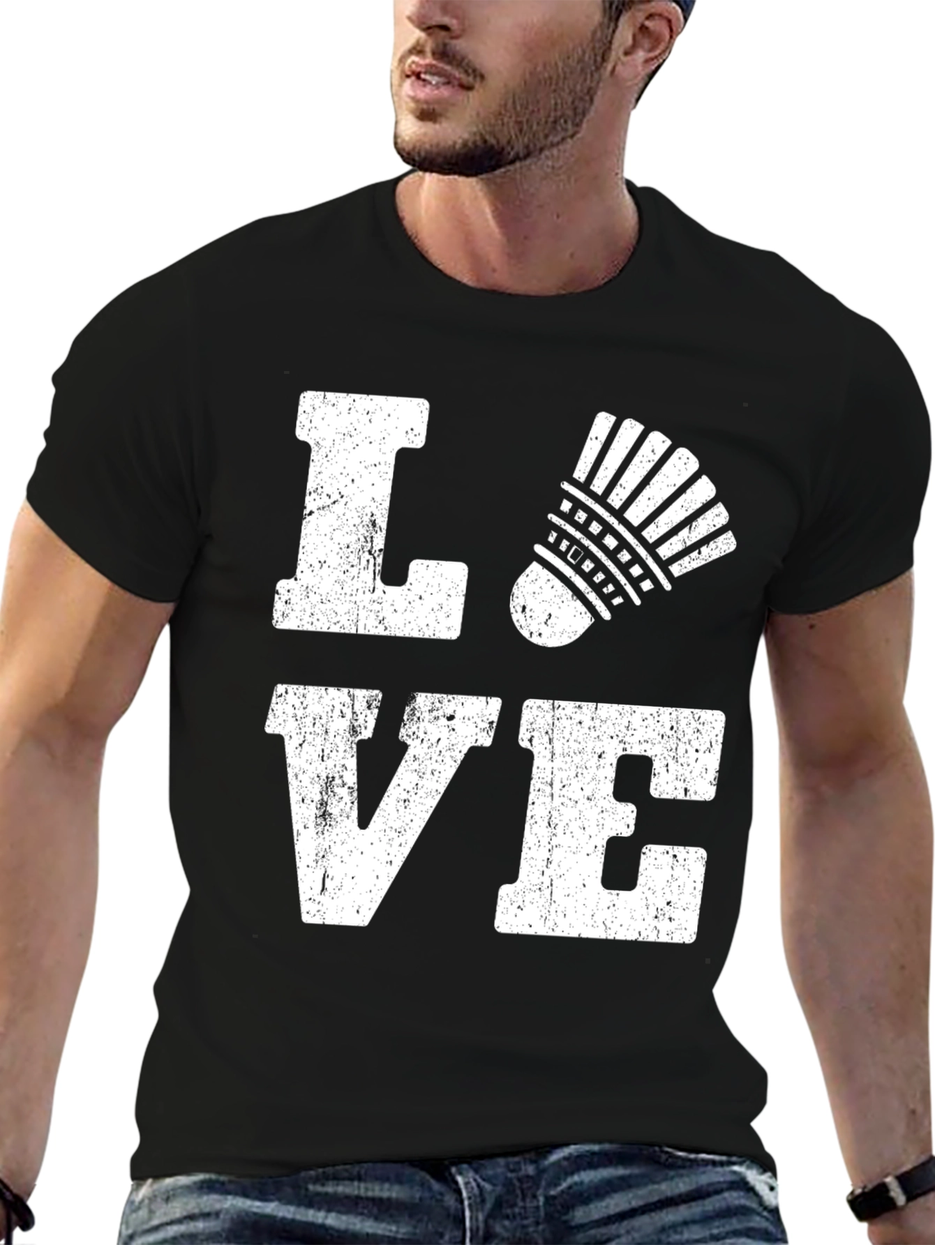 Love Badminton Graphic T-Shirt