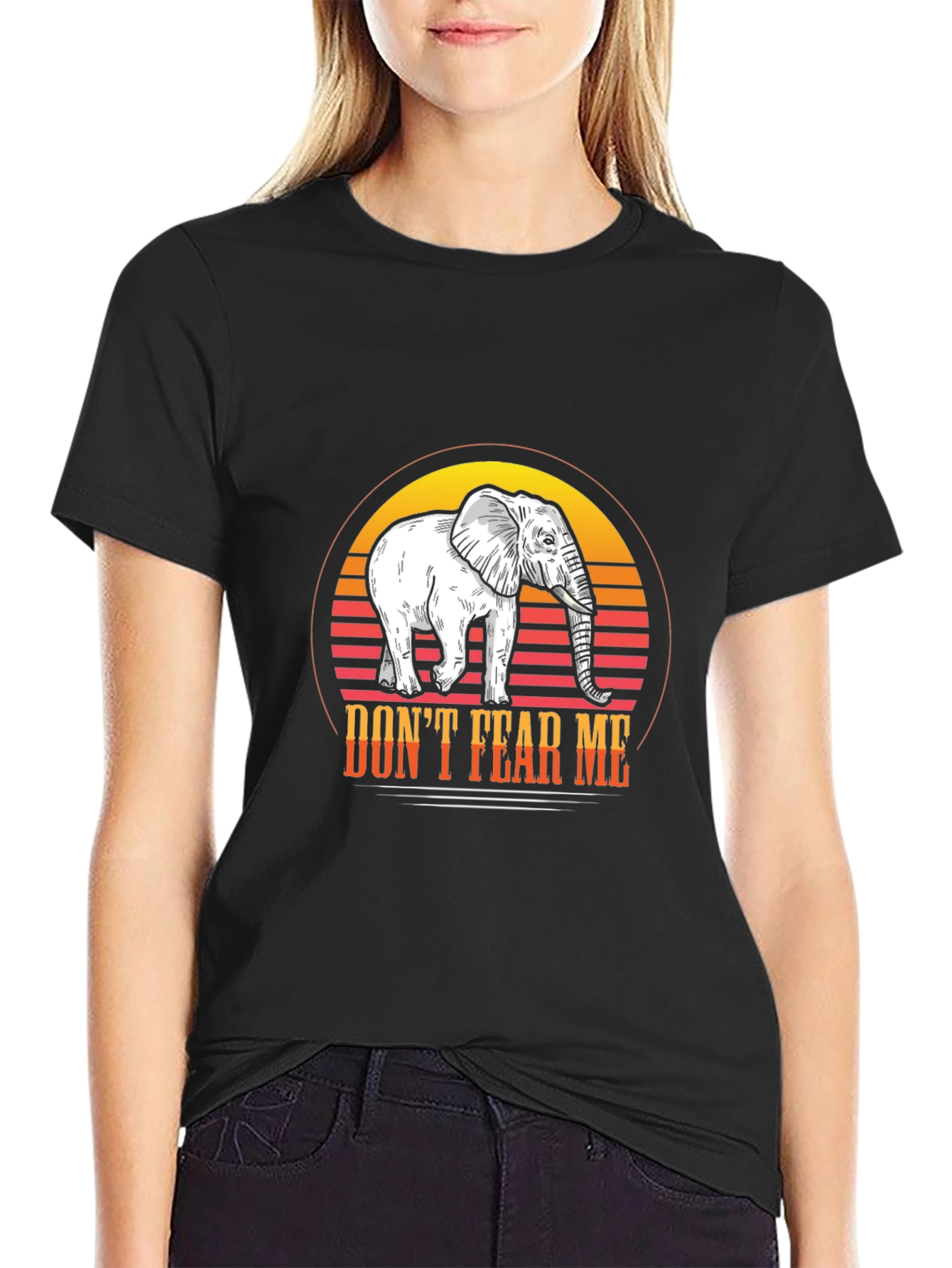 Dont Fear Me Elephant Graphic Tee