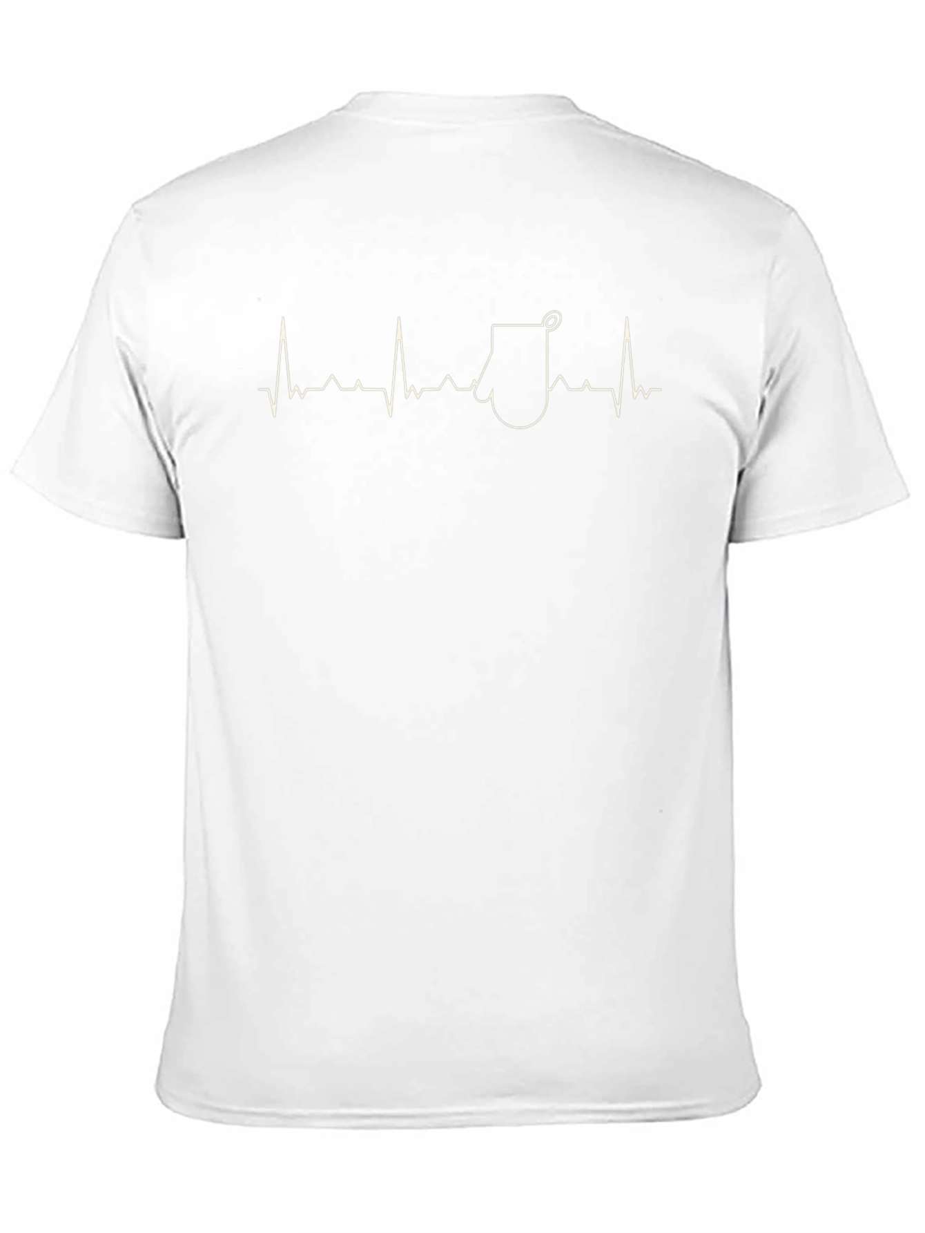 EKG Toilet Paper Funny Mens Black T-Shirt