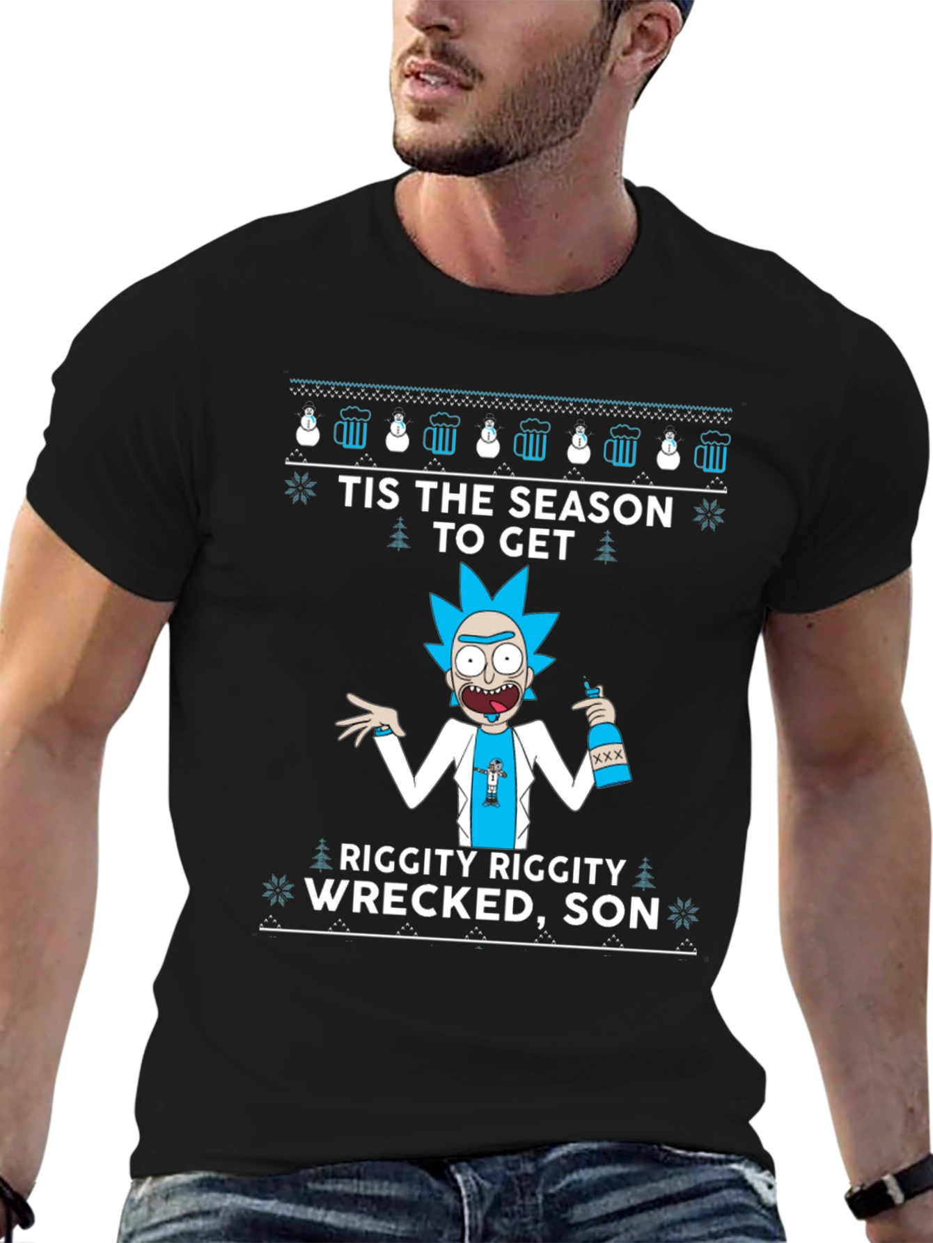 Rick and Morty Christmas T-Shirt
