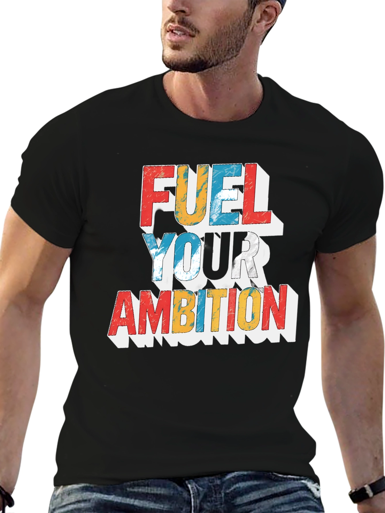 Fuel Your Ambition Graphic Tee - Black