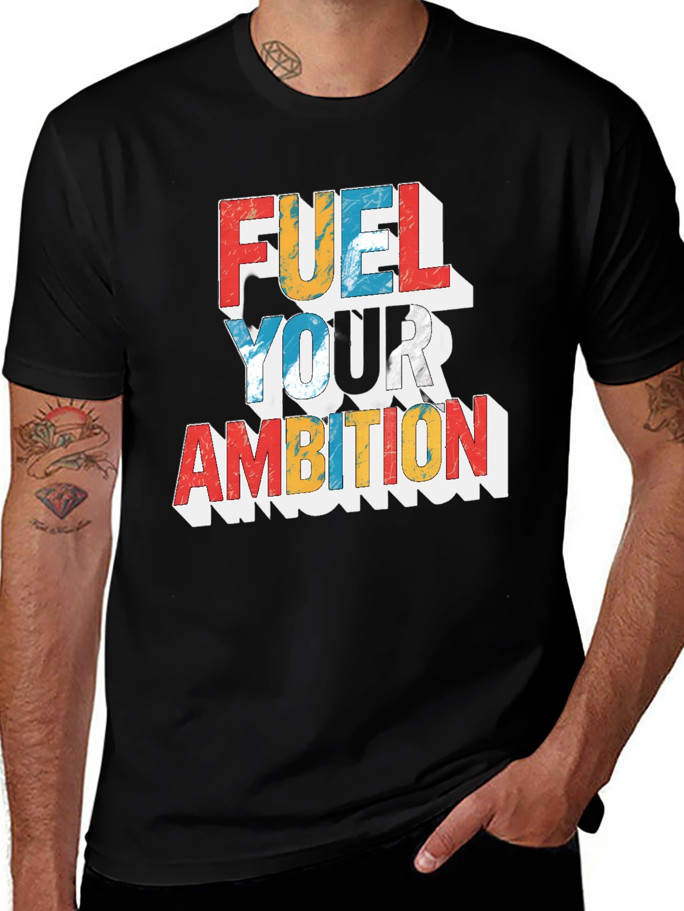 Fuel Your Ambition Graphic Tee - Black