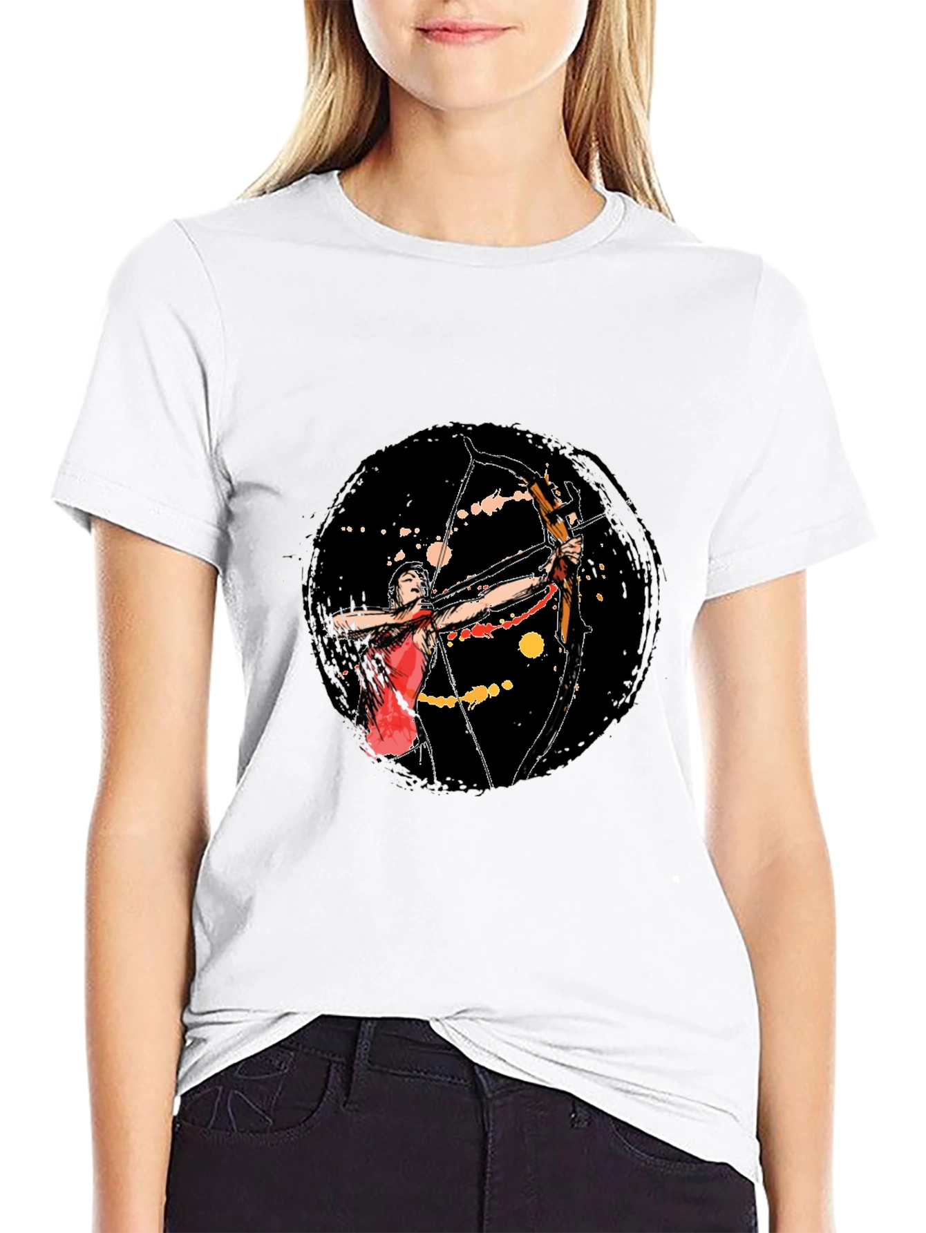Archery T-Shirt: Black Cotton Archer Tee