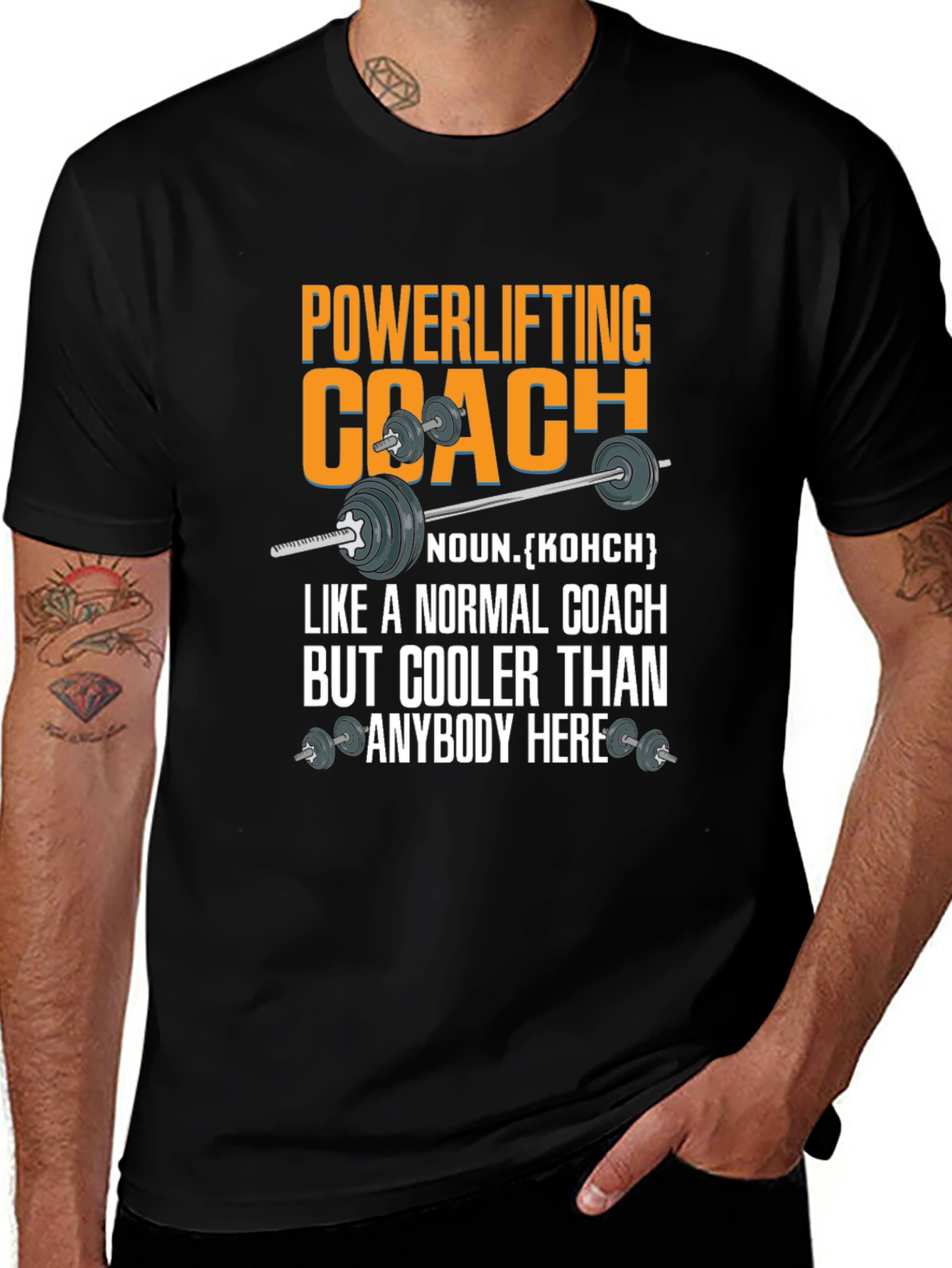 Powerlifting Coach T-Shirt - Cool Fitness Apparel