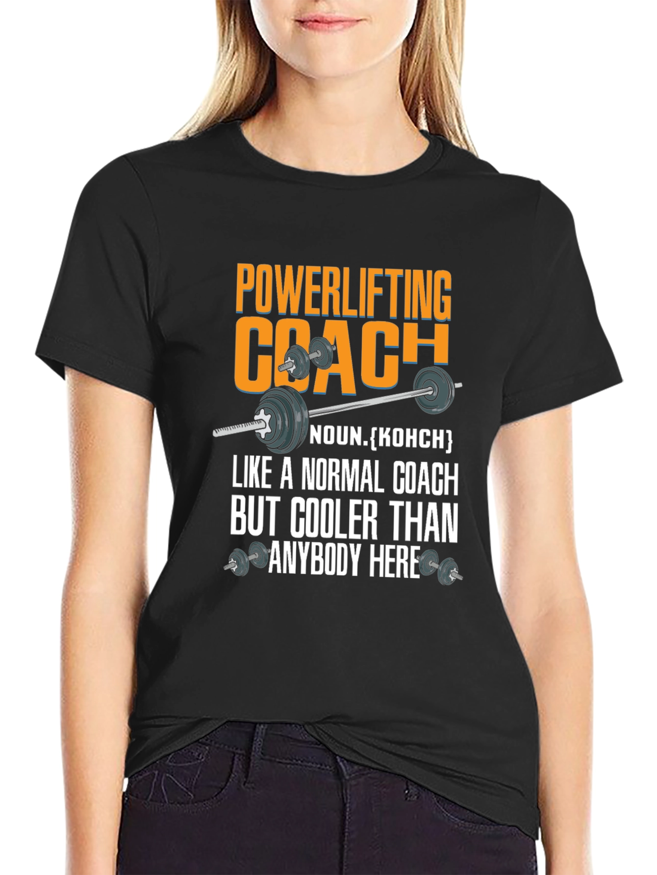 Powerlifting Coach T-Shirt - Cool Fitness Apparel