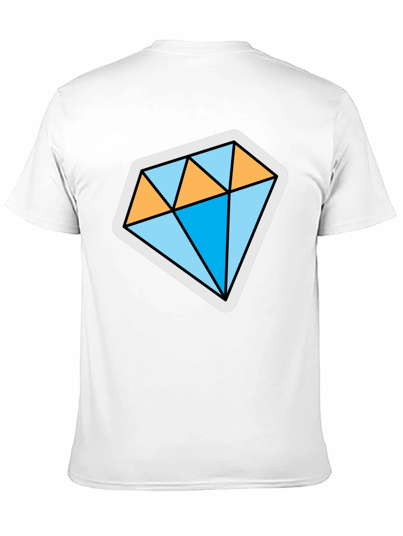 Diamond Graphic Black T-Shirt - Stylish Mens Tee
