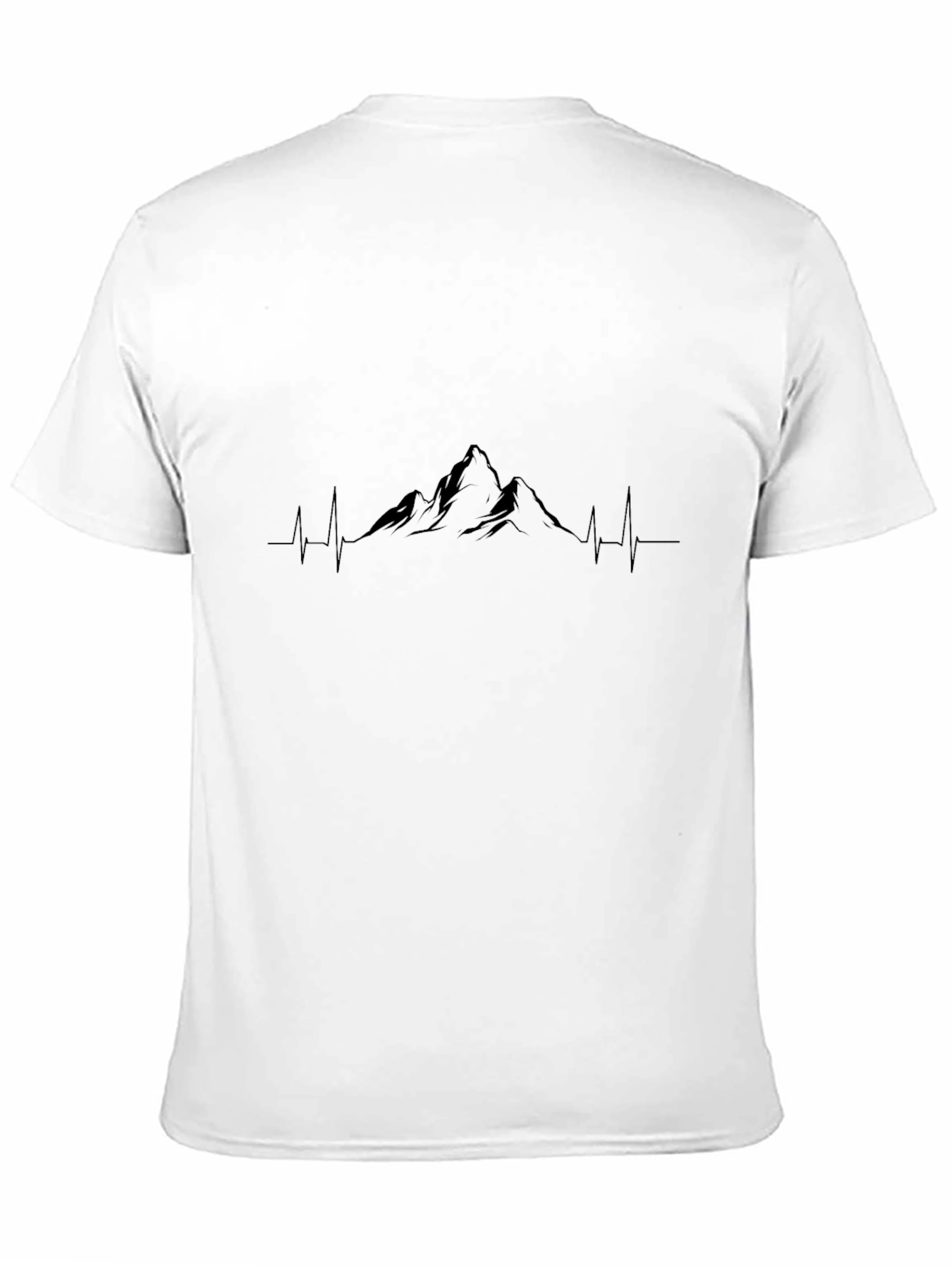 Mountain Peak Heartbeat T-Shirt - Nature Lover Tee