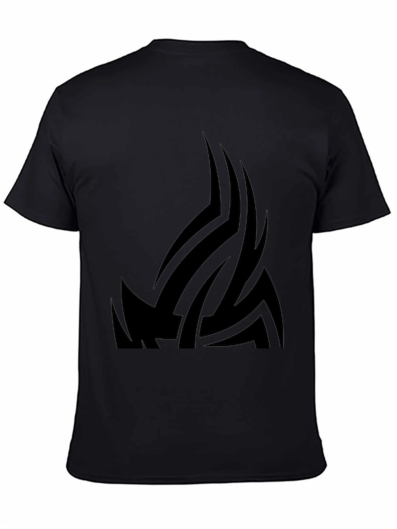 Tribal Design Black T-Shirt