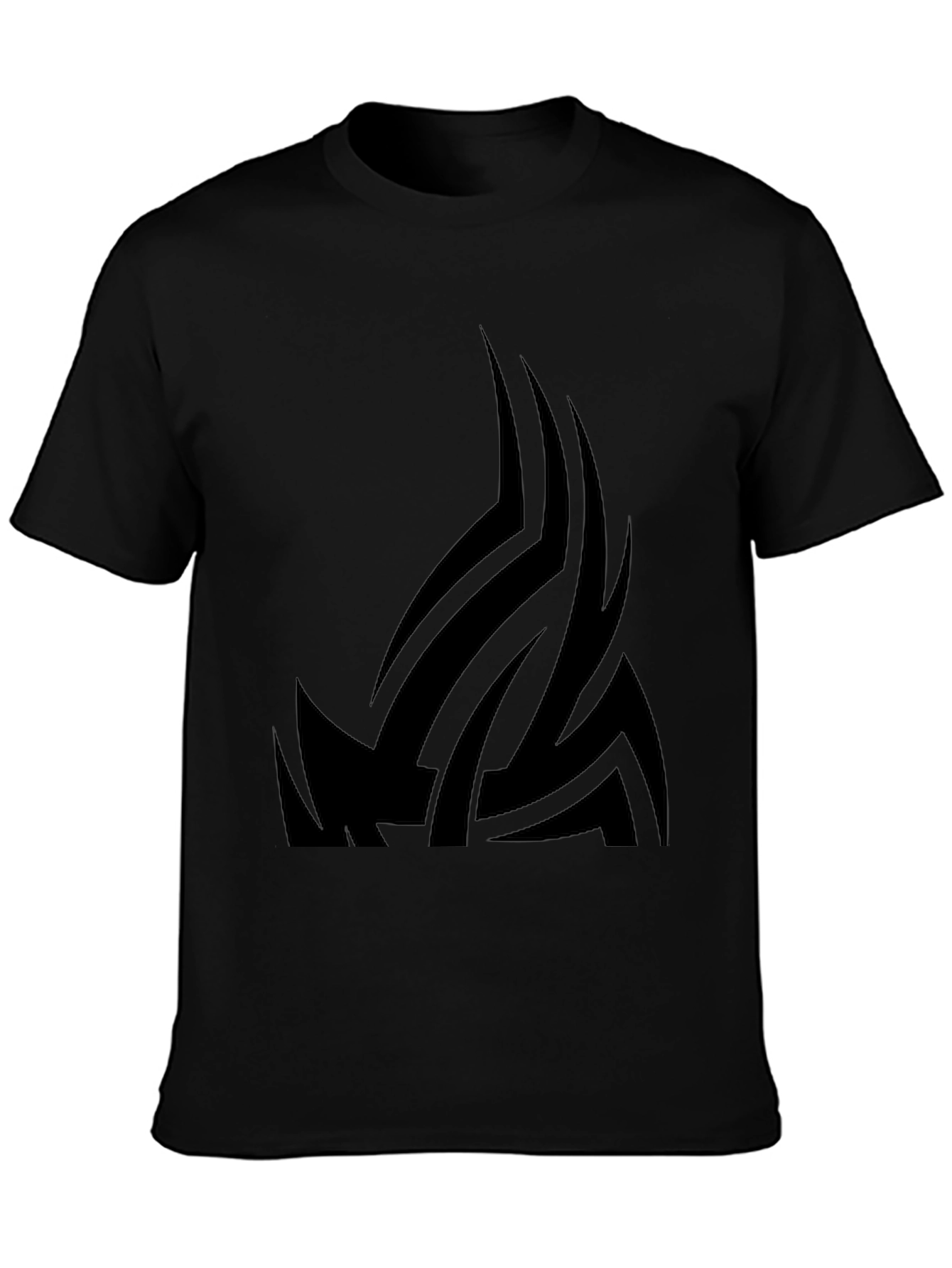 Tribal Design Black T-Shirt