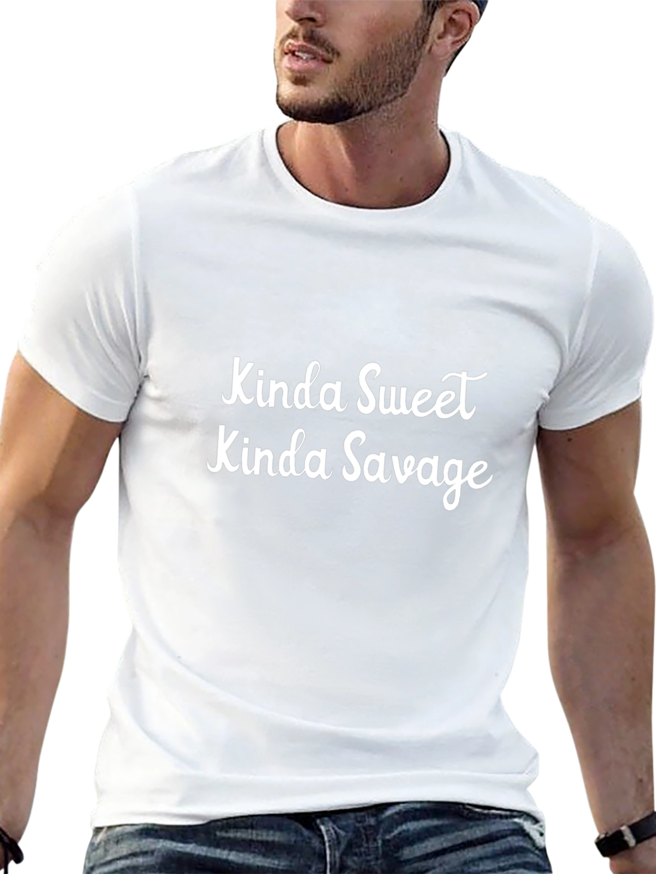 Kinda Sweet Kinda Savage Black Graphic Tee