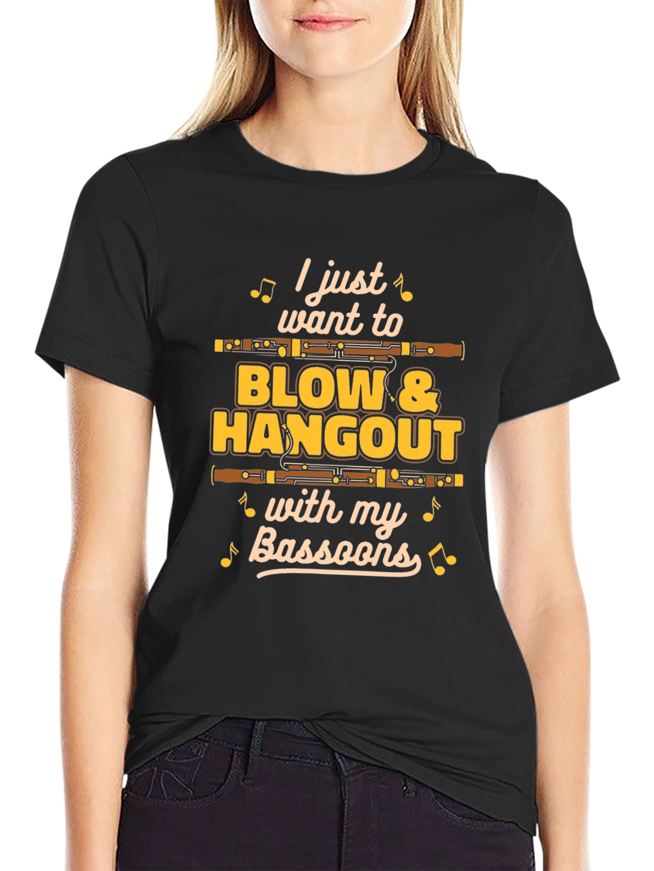 Bassoon Player T-Shirt - Blow & Hangout with Bassoons