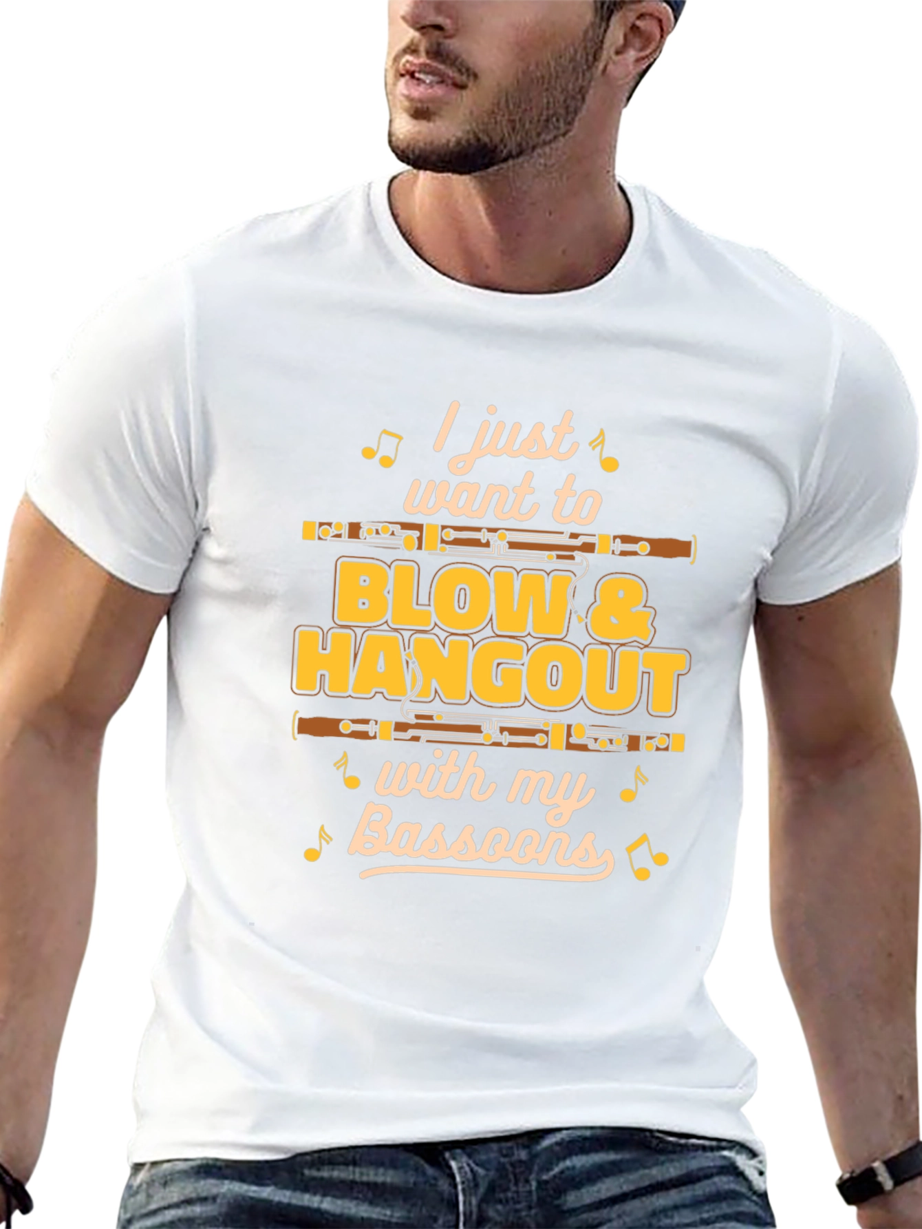 Bassoon Player T-Shirt - Blow & Hangout with Bassoons