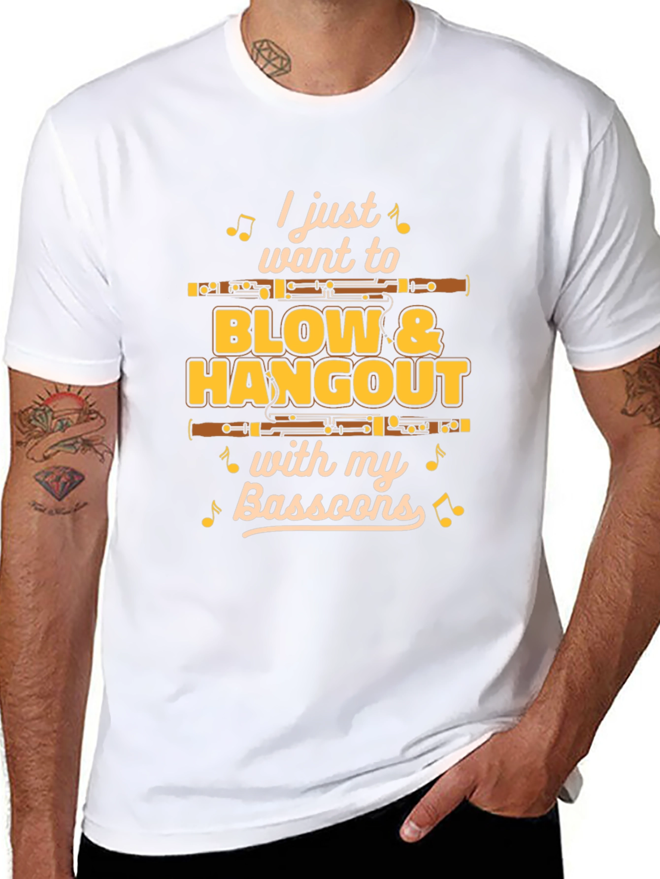 Bassoon Player T-Shirt - Blow & Hangout with Bassoons