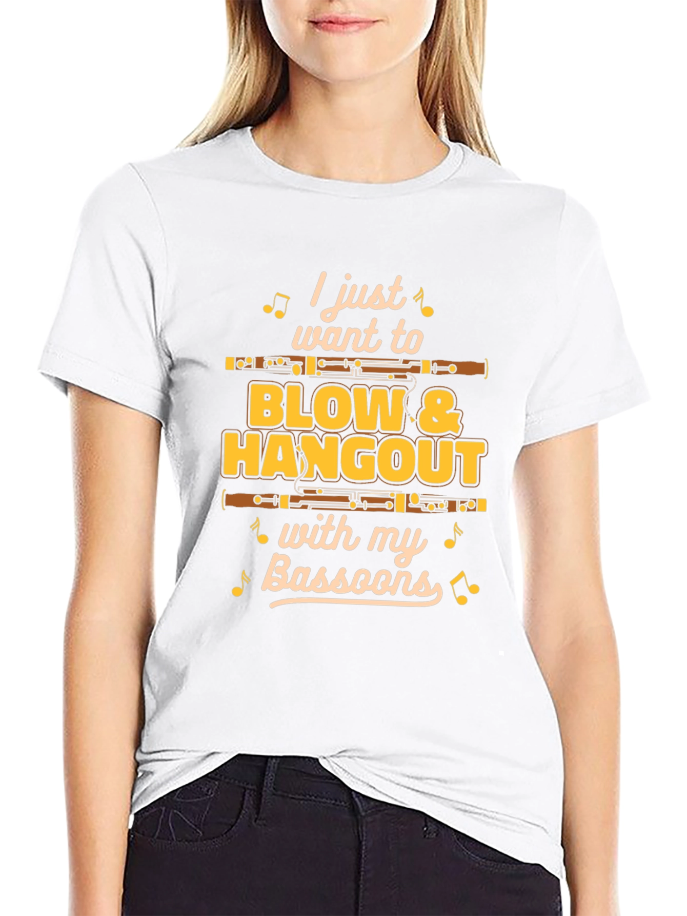 Bassoon Player T-Shirt - Blow & Hangout with Bassoons