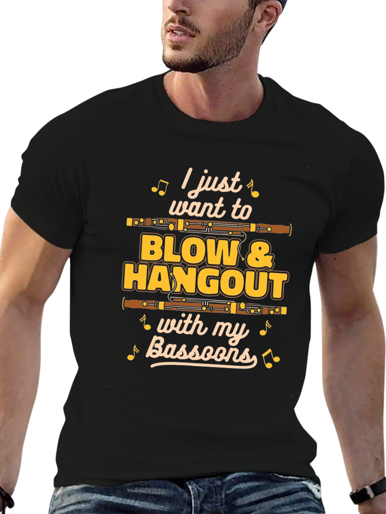 Bassoon Player T-Shirt - Blow & Hangout with Bassoons