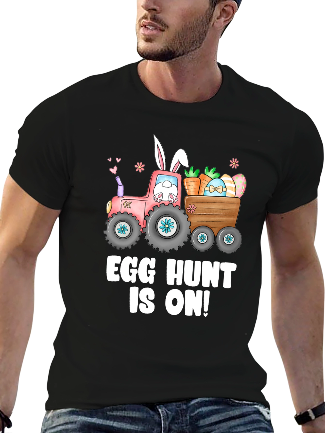 Egg Hunt is On! Easter Bunny Tractor Tee