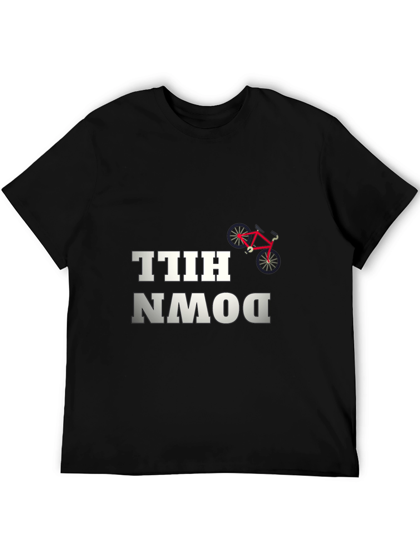 Downhill Cycling T-Shirt - Black Bike Tee