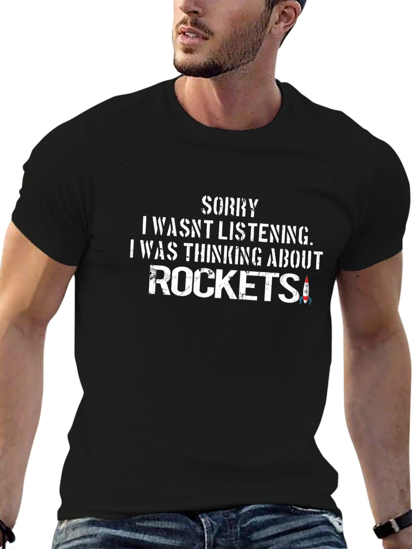 Sorry Rockets T-Shirt Funny Space Tee
