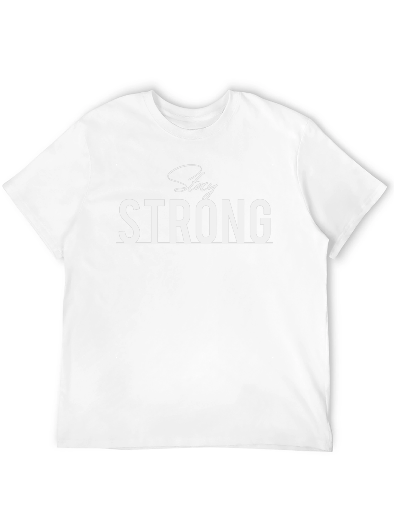 Stay Strong Black Graphic T-Shirt