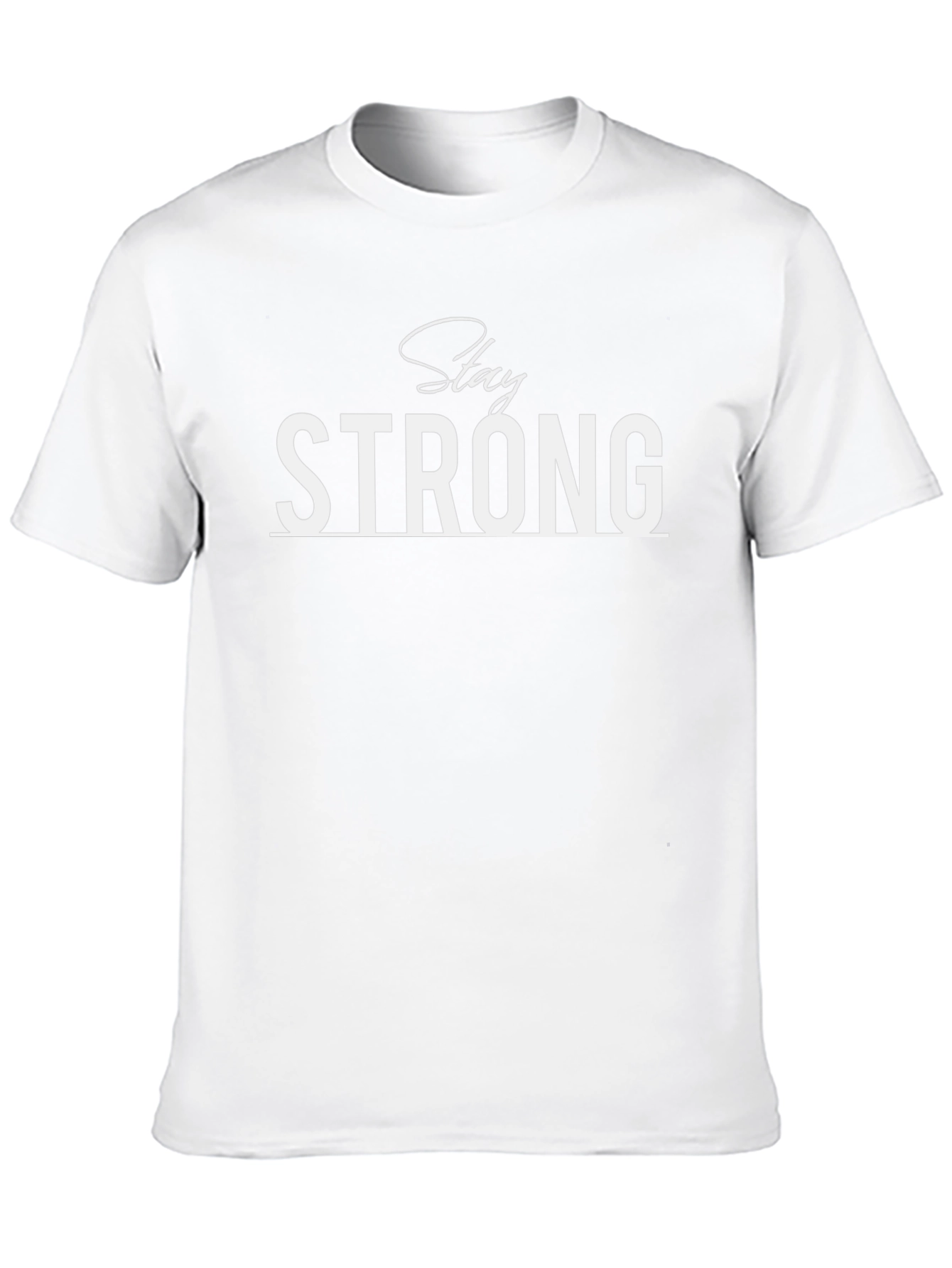 Stay Strong Black Graphic T-Shirt