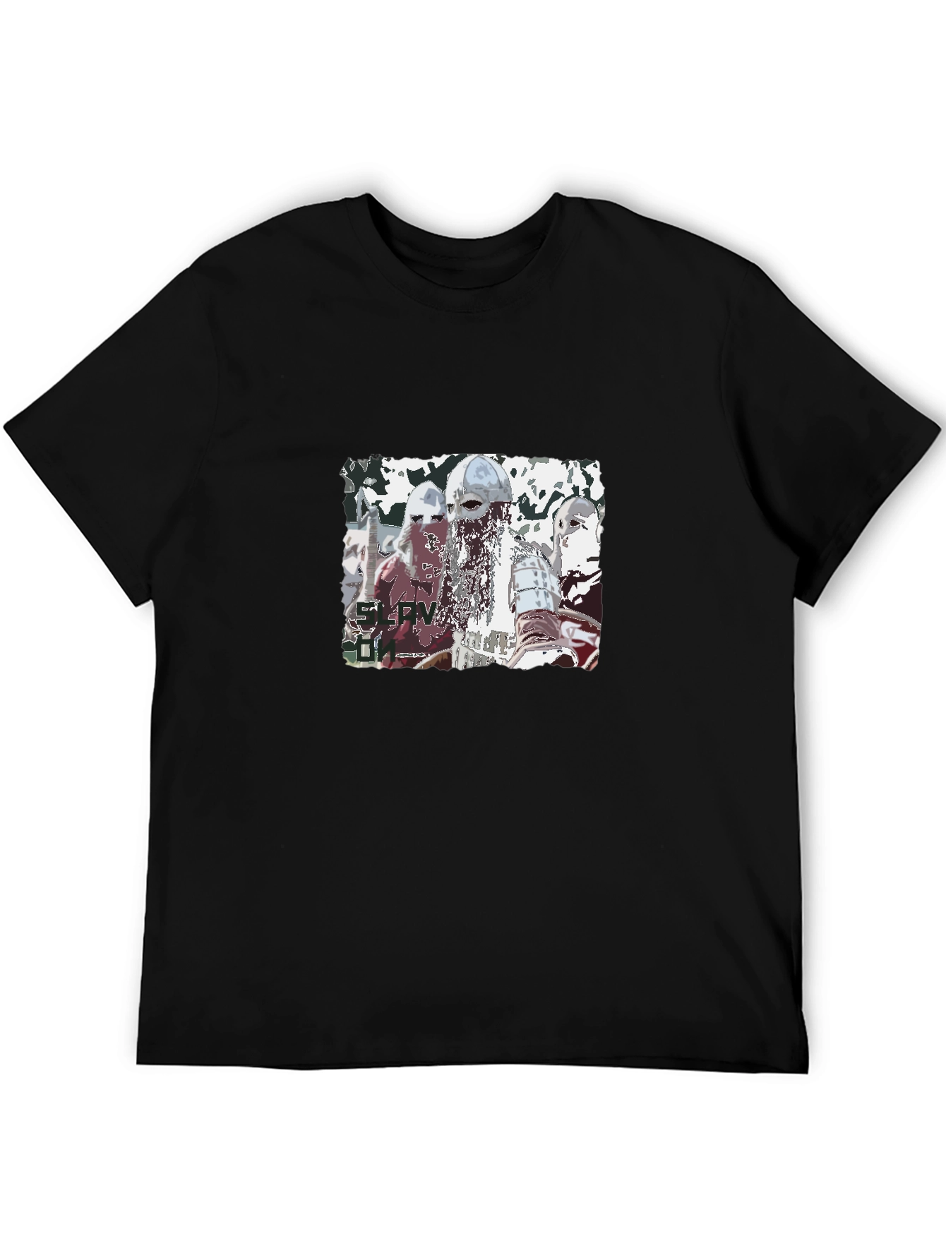 Vikings Graphic T-Shirt Black Casual Tee