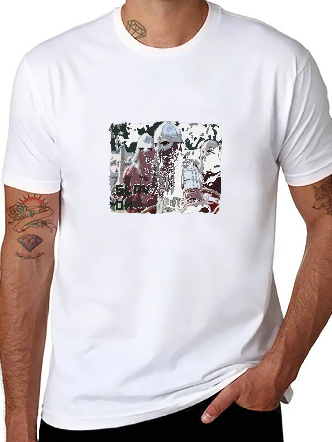 Vikings Graphic T-Shirt Black Casual Tee