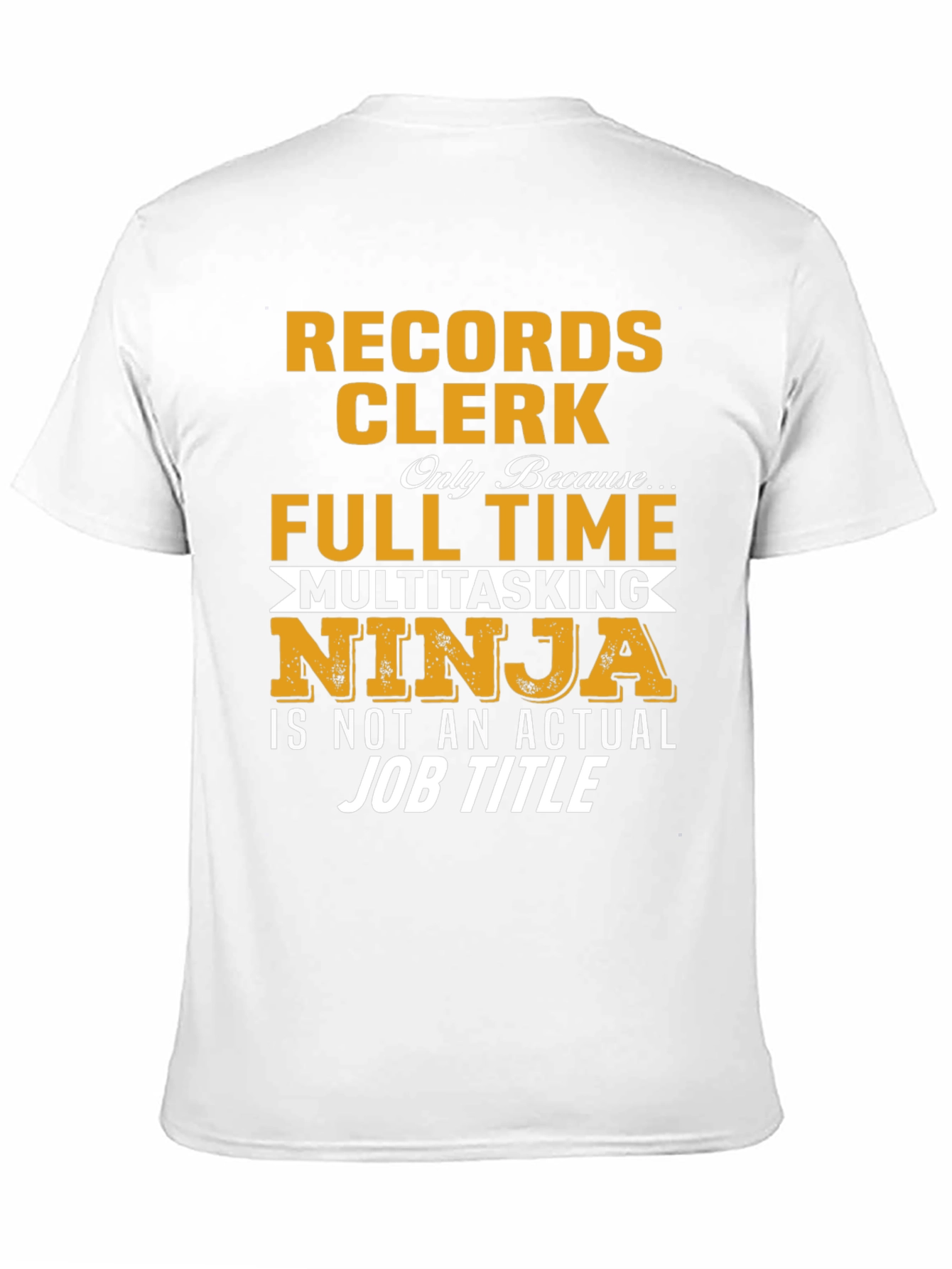 Records Clerk Multitasking Ninja T-Shirt