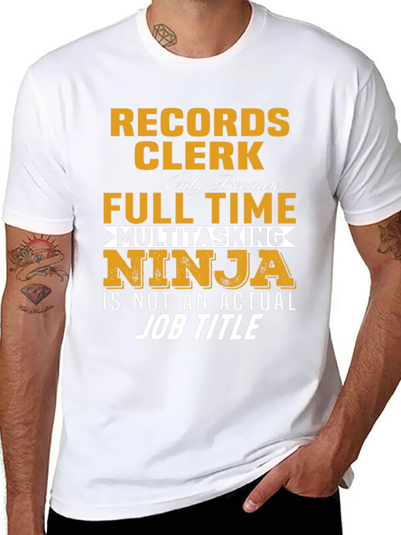 Records Clerk Multitasking Ninja T-Shirt