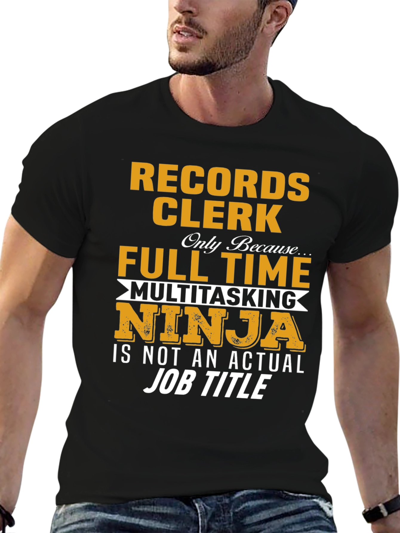 Records Clerk Multitasking Ninja T-Shirt