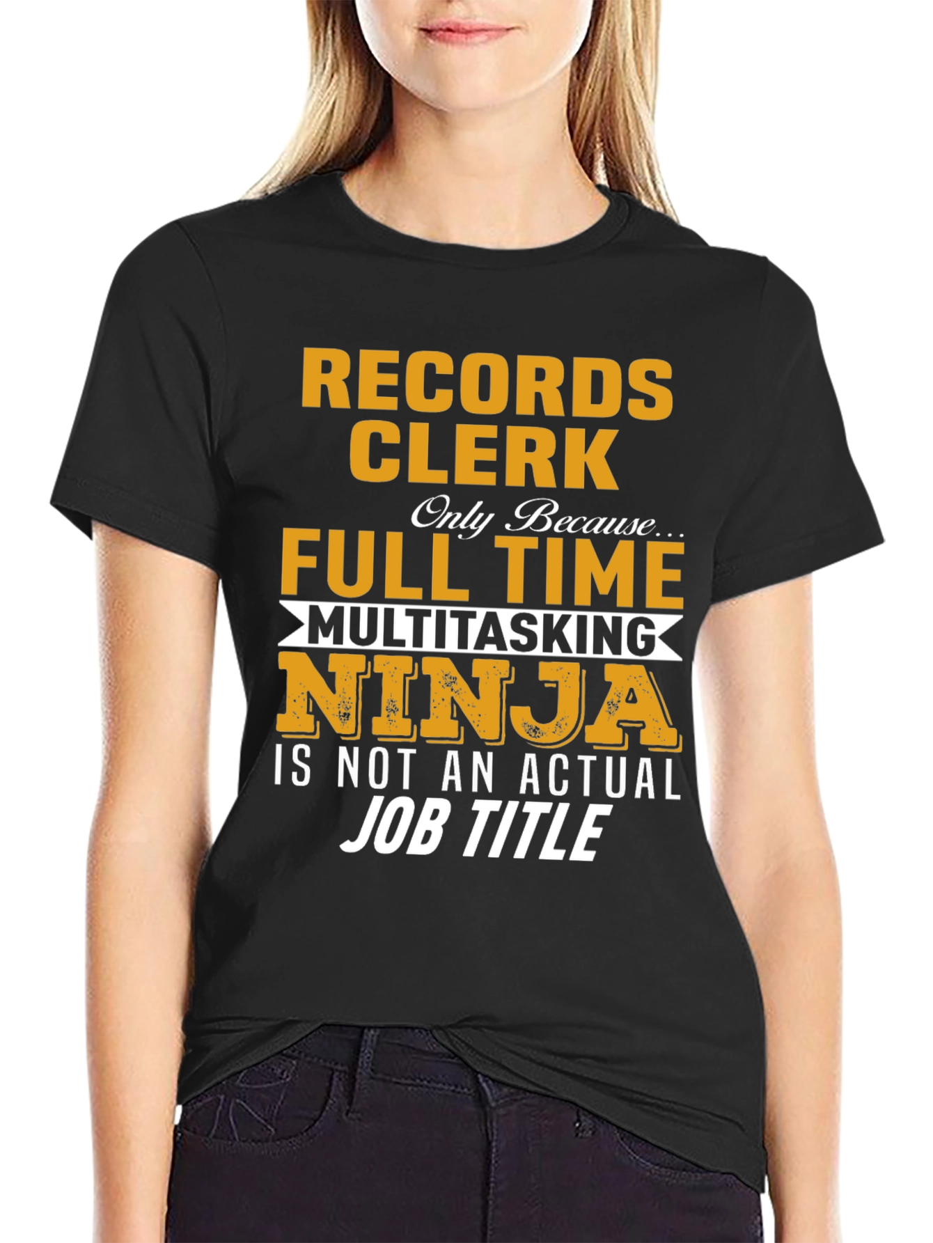Records Clerk Multitasking Ninja T-Shirt