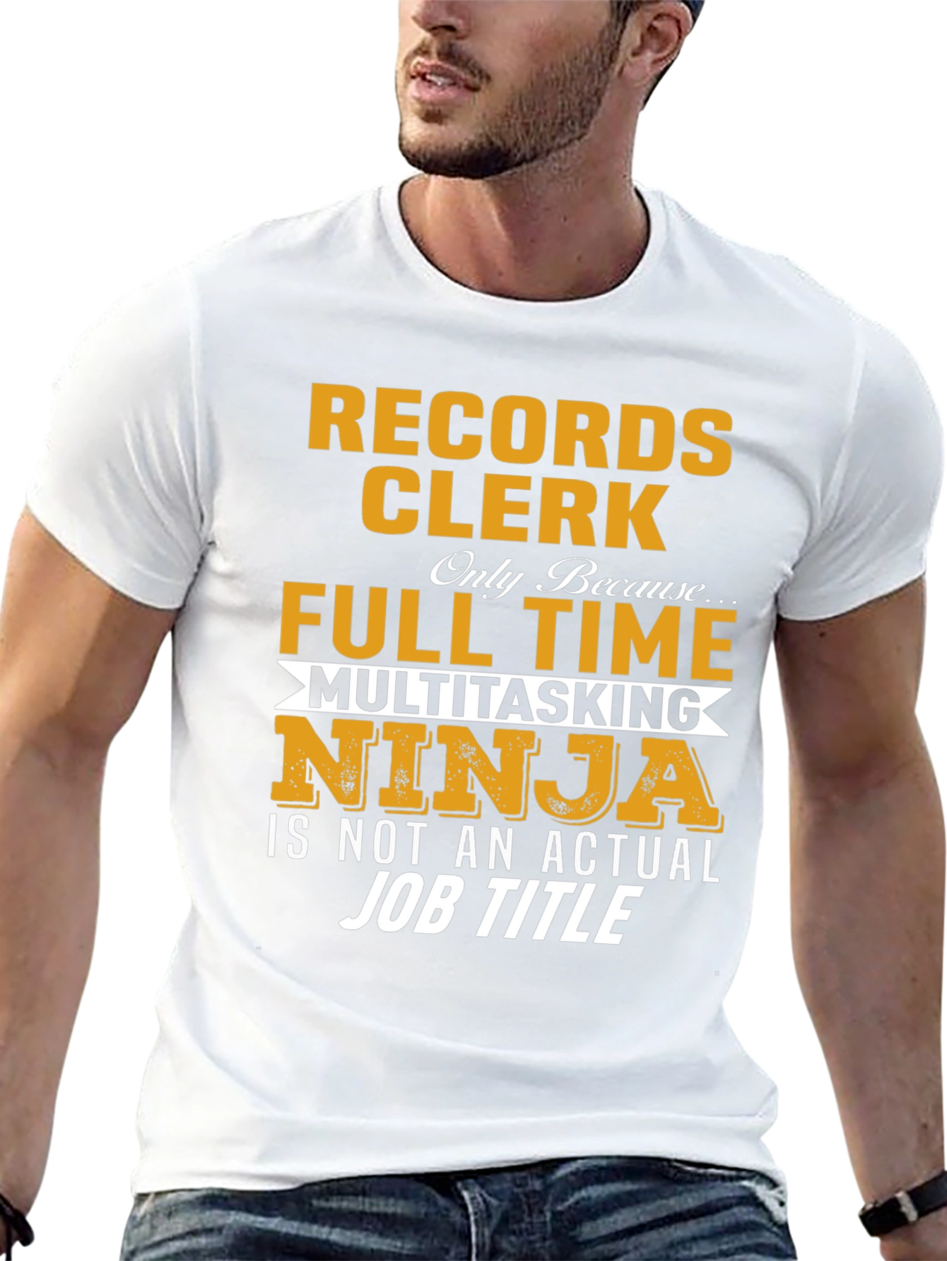 Records Clerk Multitasking Ninja T-Shirt