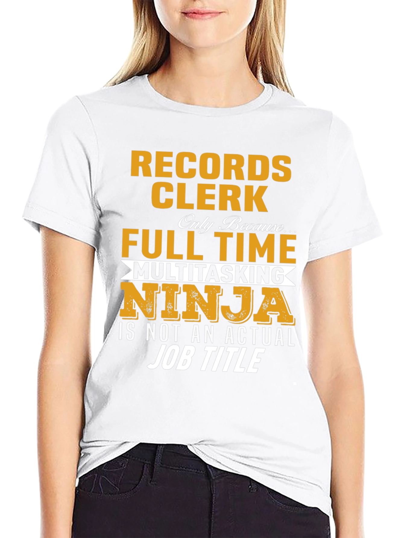 Records Clerk Multitasking Ninja T-Shirt