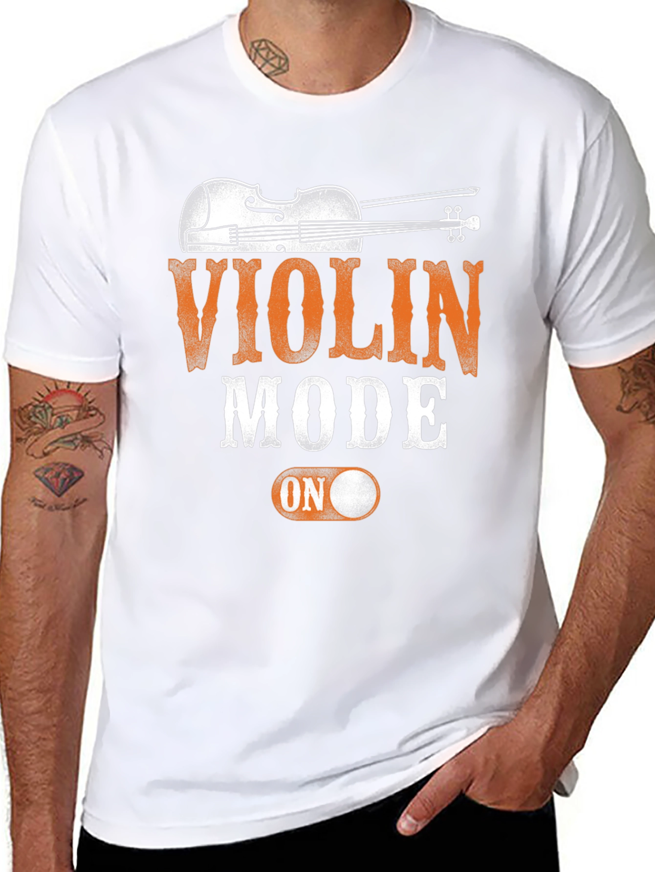 Violin Mode On T-Shirt | Musician Apparel