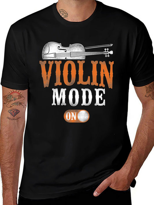 Violin Mode On T-Shirt | Musician Apparel