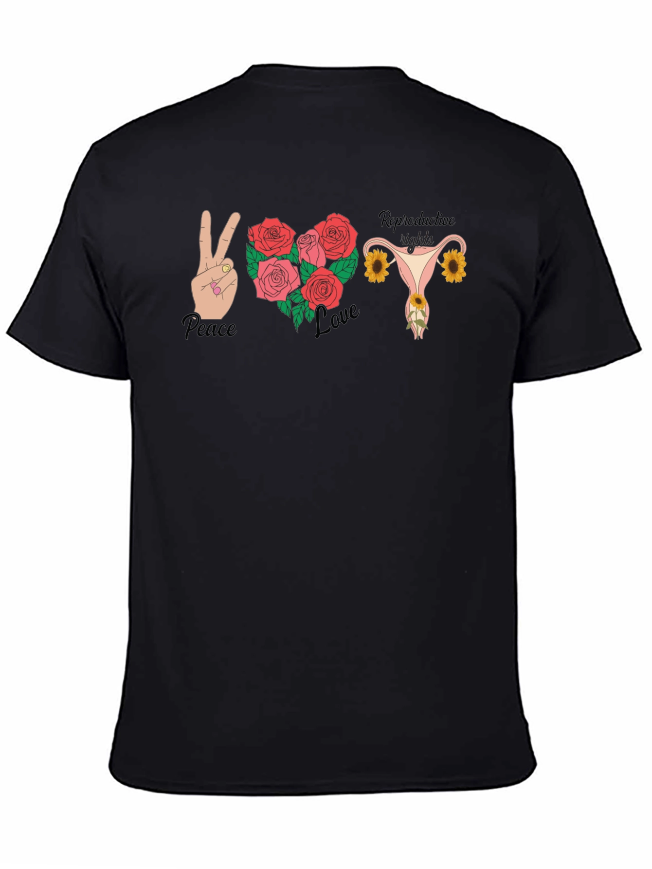 Peace Love Reproductive Rights Graphic Tee