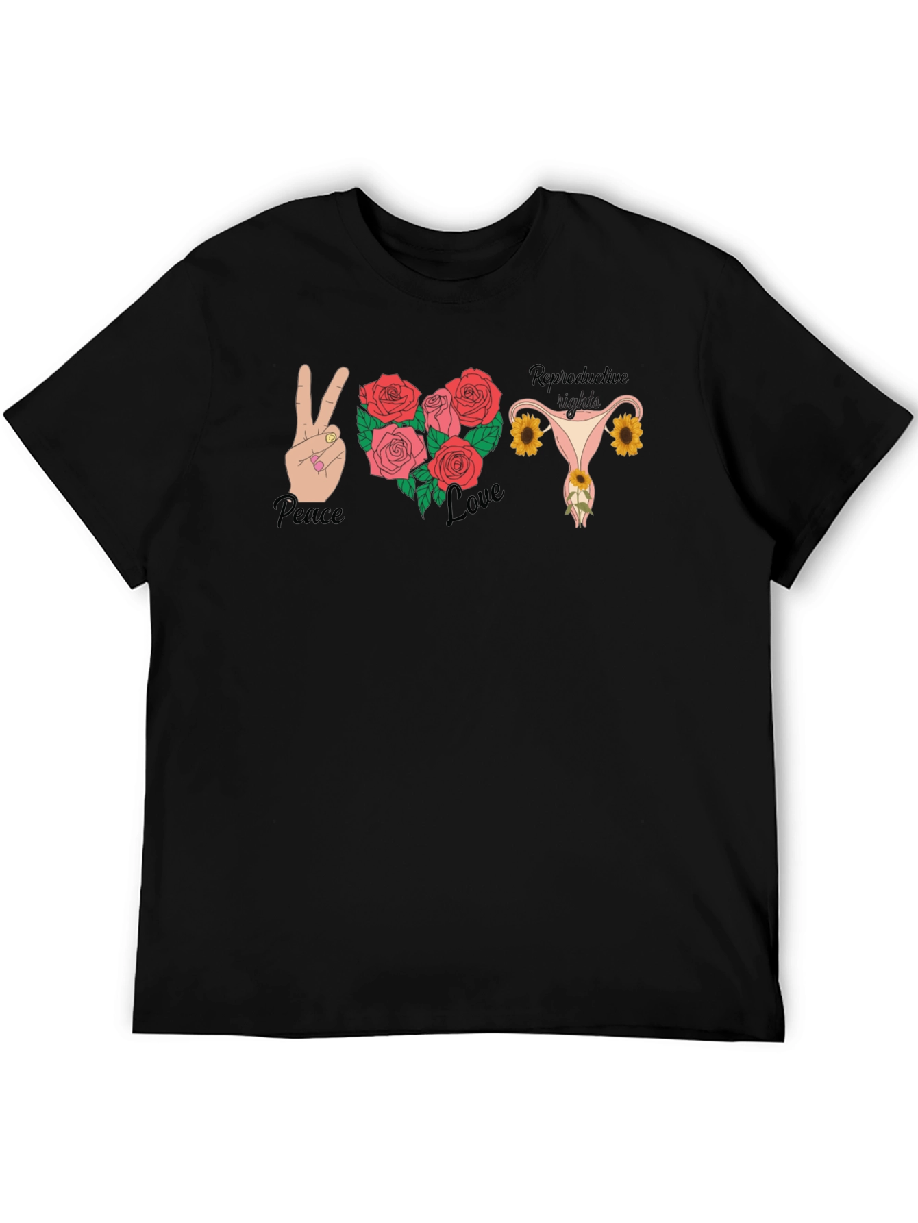 Peace Love Reproductive Rights Graphic Tee