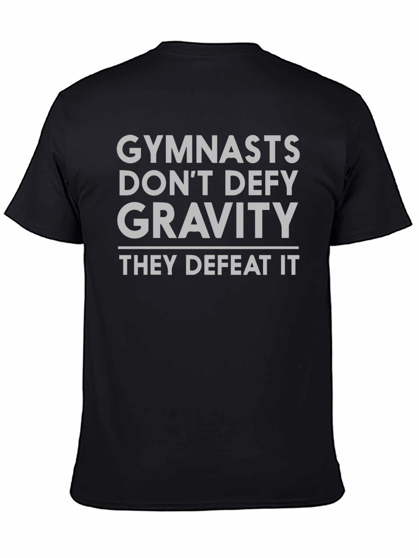Gymnasts Defeat Gravity Black Graphic Tee