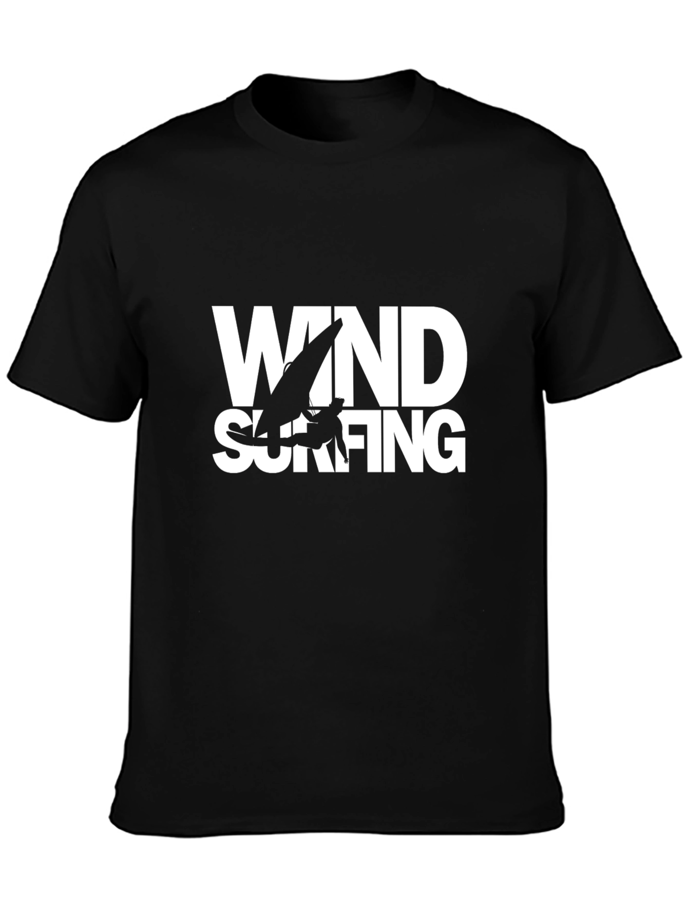 Windsurfing Graphic T-Shirt - Black